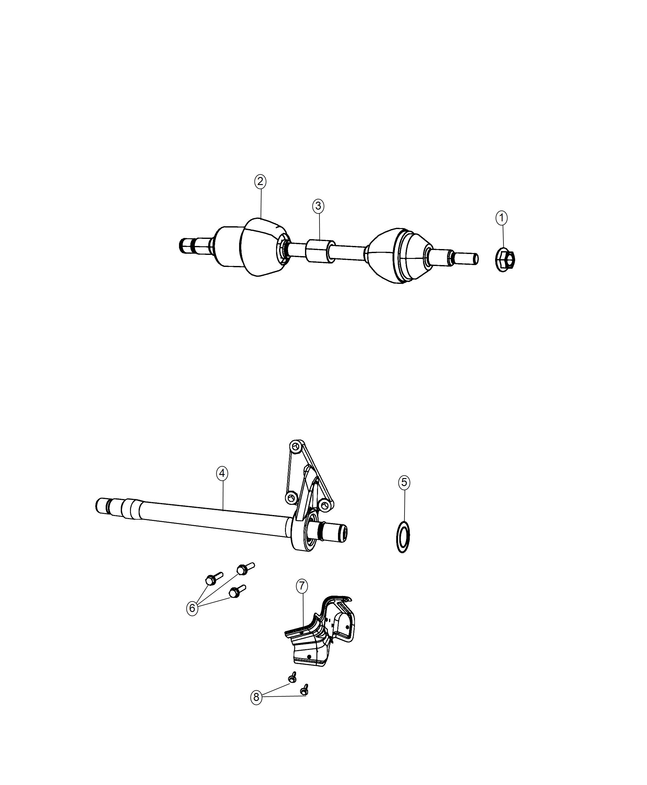 Diagram Shafts. for your 2018 Dodge Grand Caravan  SE 