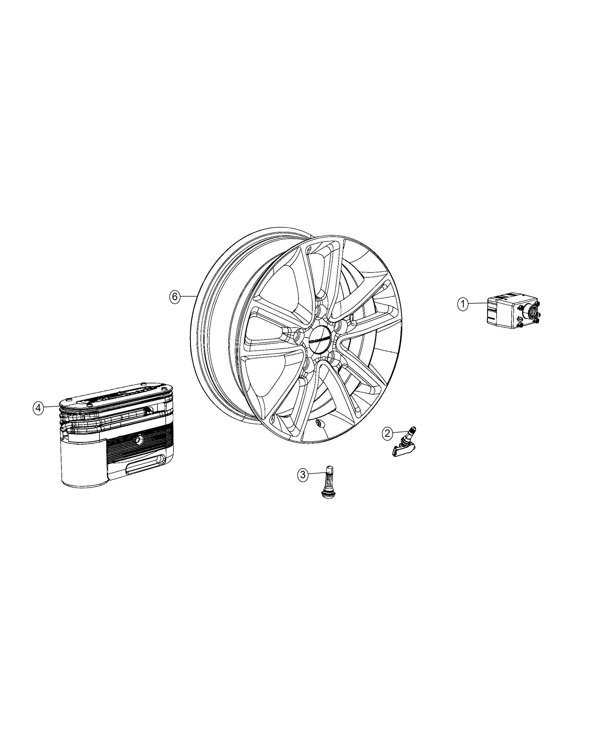 Diagram Module, Tire Sensor and Pressure. for your Chrysler 300  M