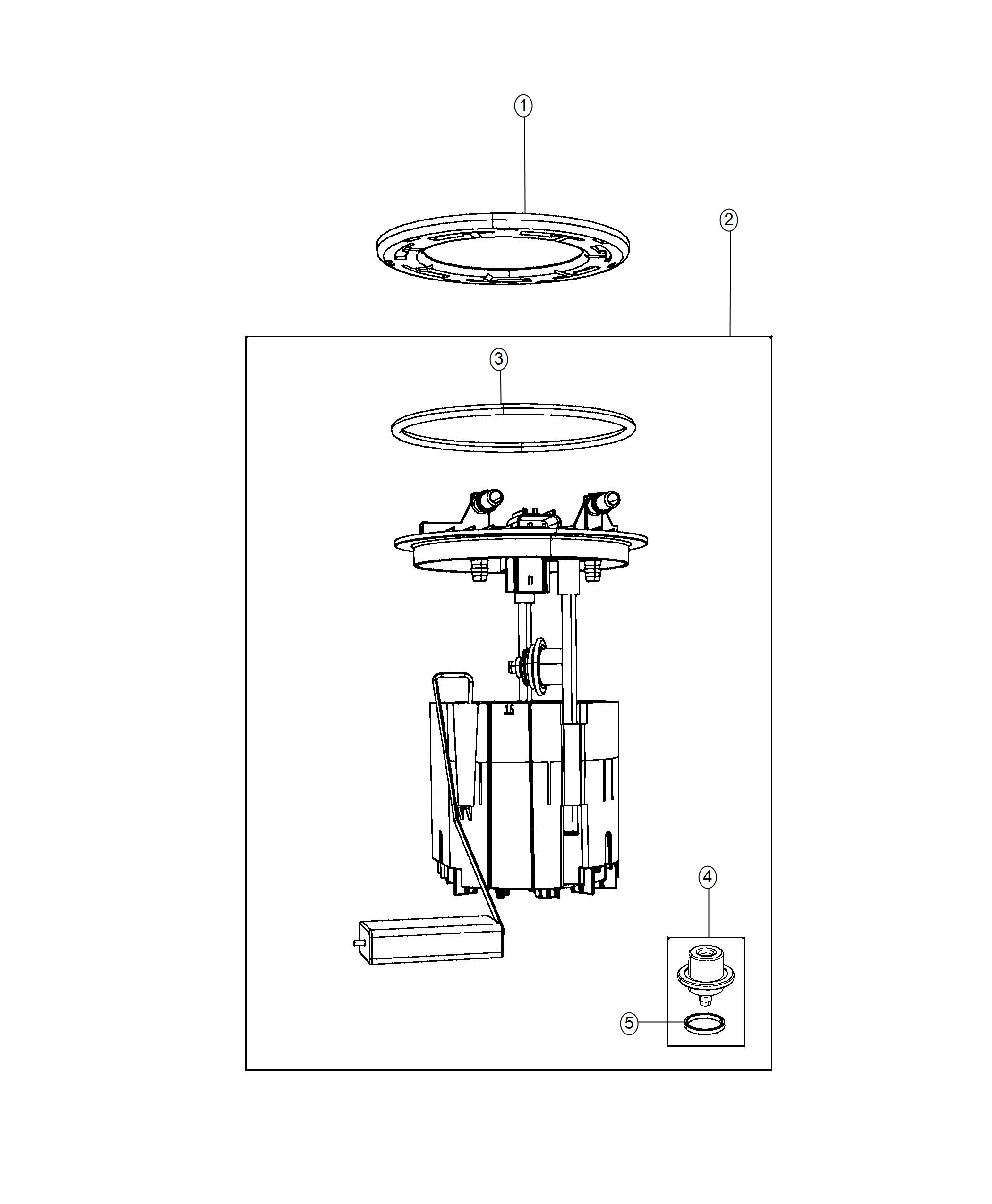 Diagram Fuel Pump Module. for your Dodge Grand Caravan  