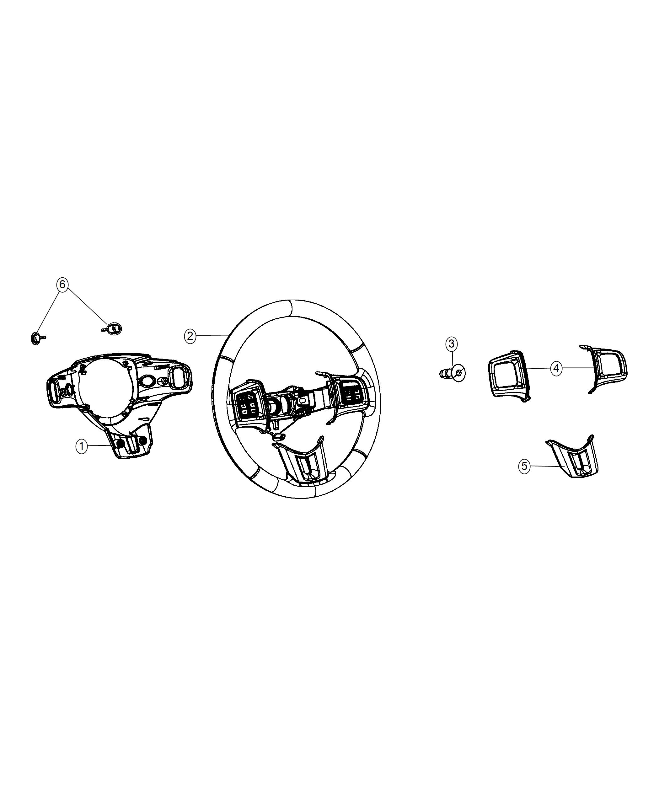 Diagram Steering Wheel Assembly. for your Ram