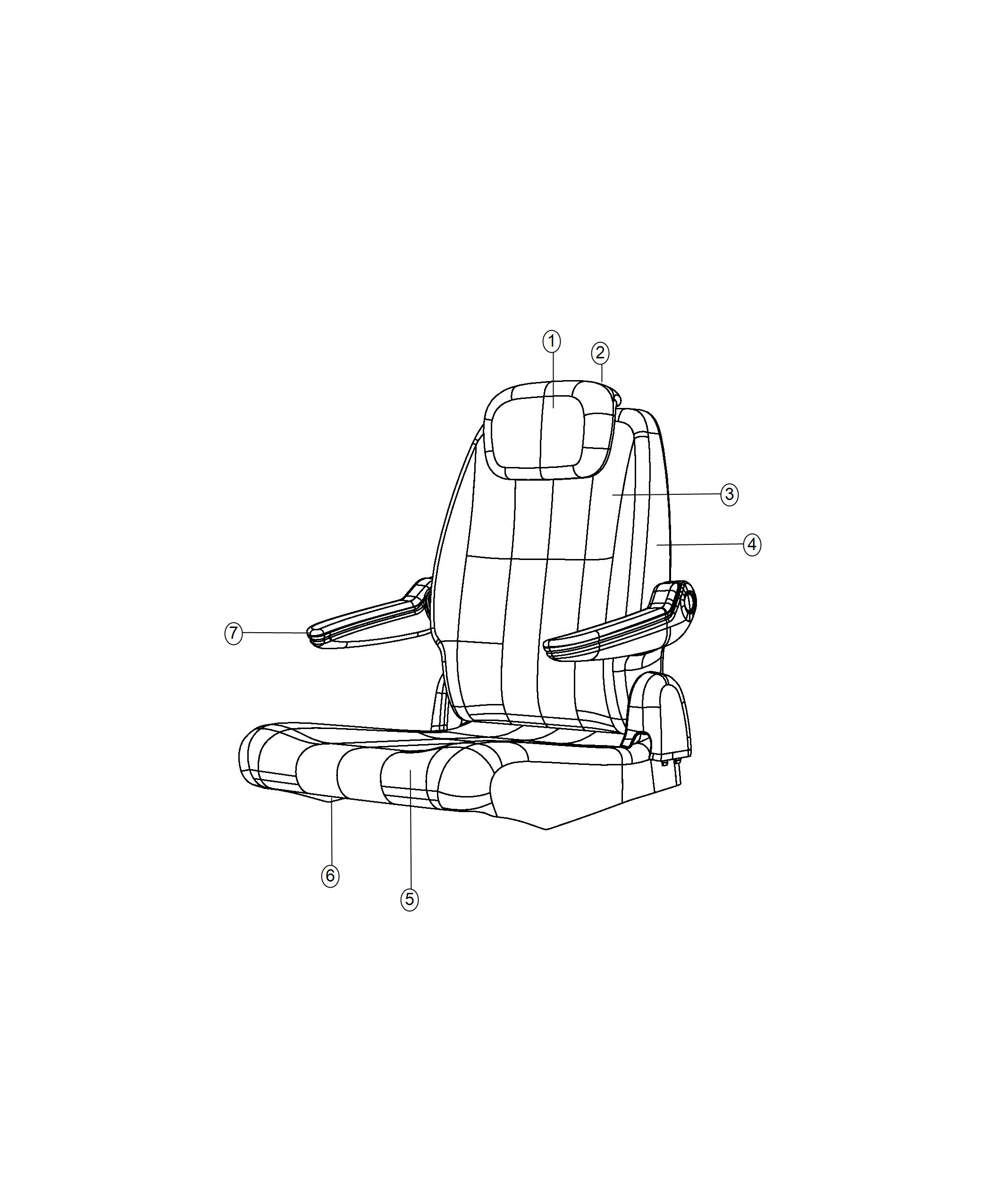 Diagram Rear Seat - Quad - Stow and Go - Trim Code [AL]. for your 2003 Chrysler 300  M 