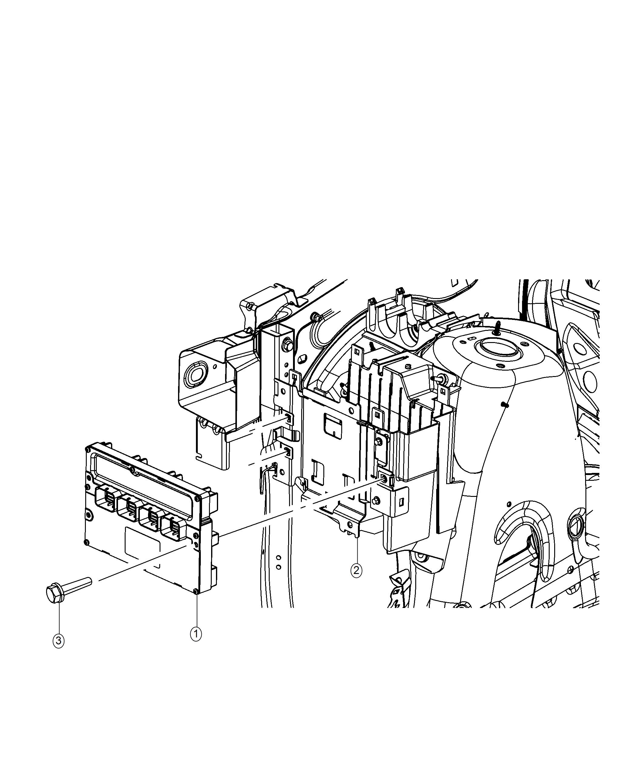 Diagram Modules Engine Compartment. for your 2003 Chrysler 300  M 