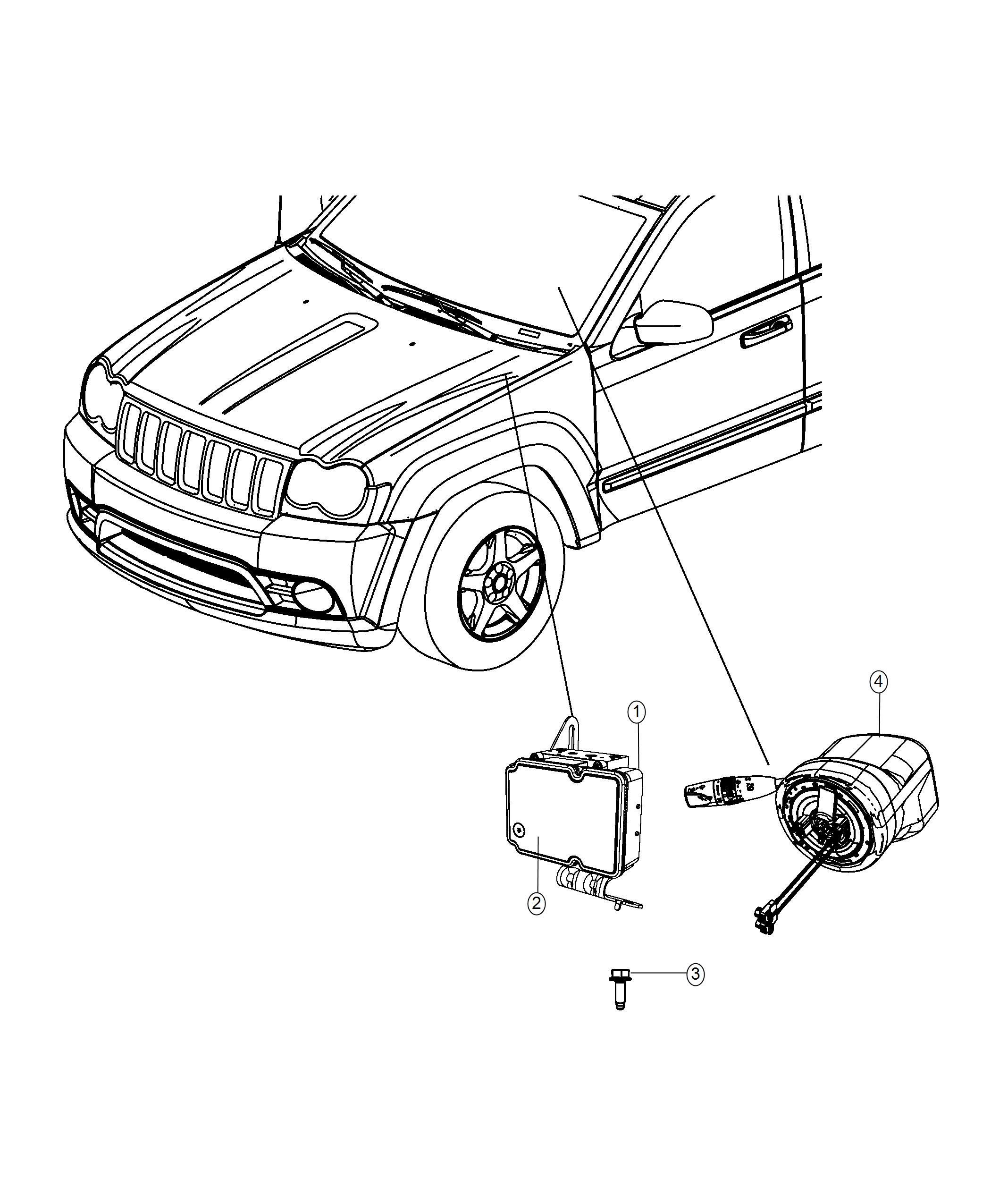 Diagram Modules, Brakes, Suspension and Steering. for your 2012 Chrysler 300   