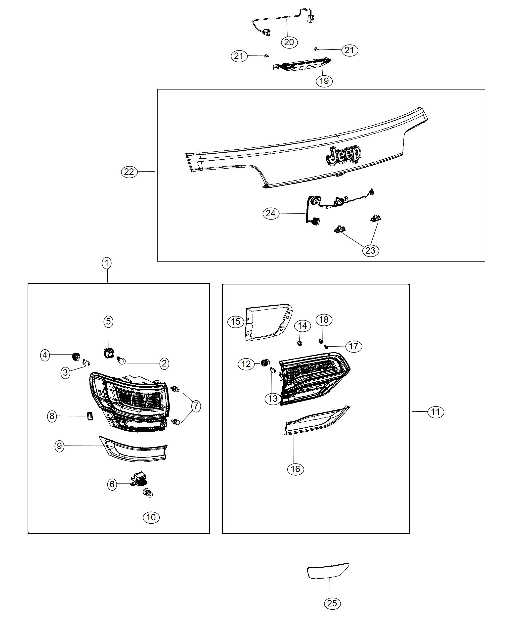 Lamps, Rear. Diagram