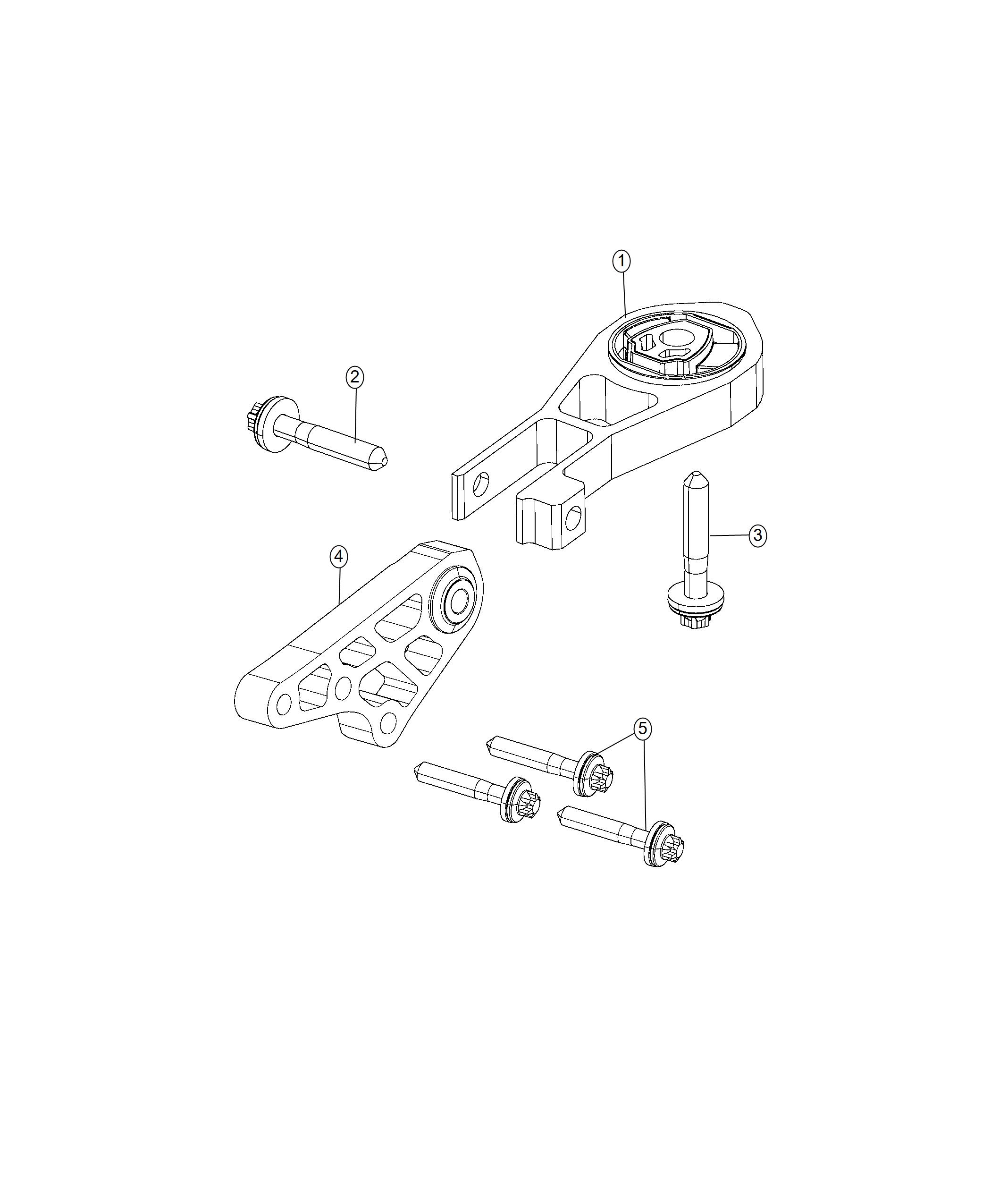 Diagram Engine Mounting Front/Rear 2.0L Diesel. for your Chrysler 300  M