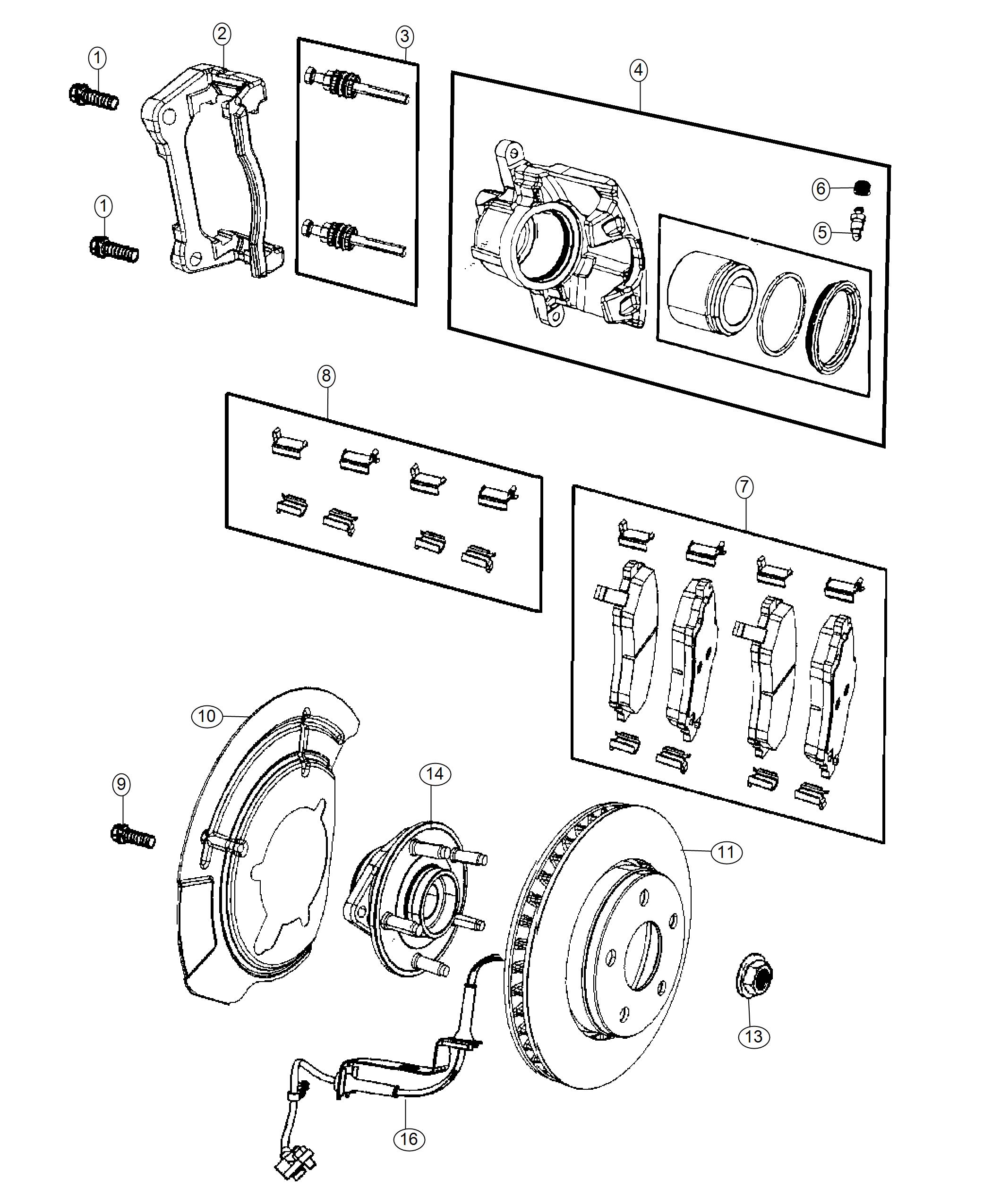 Brakes. Diagram