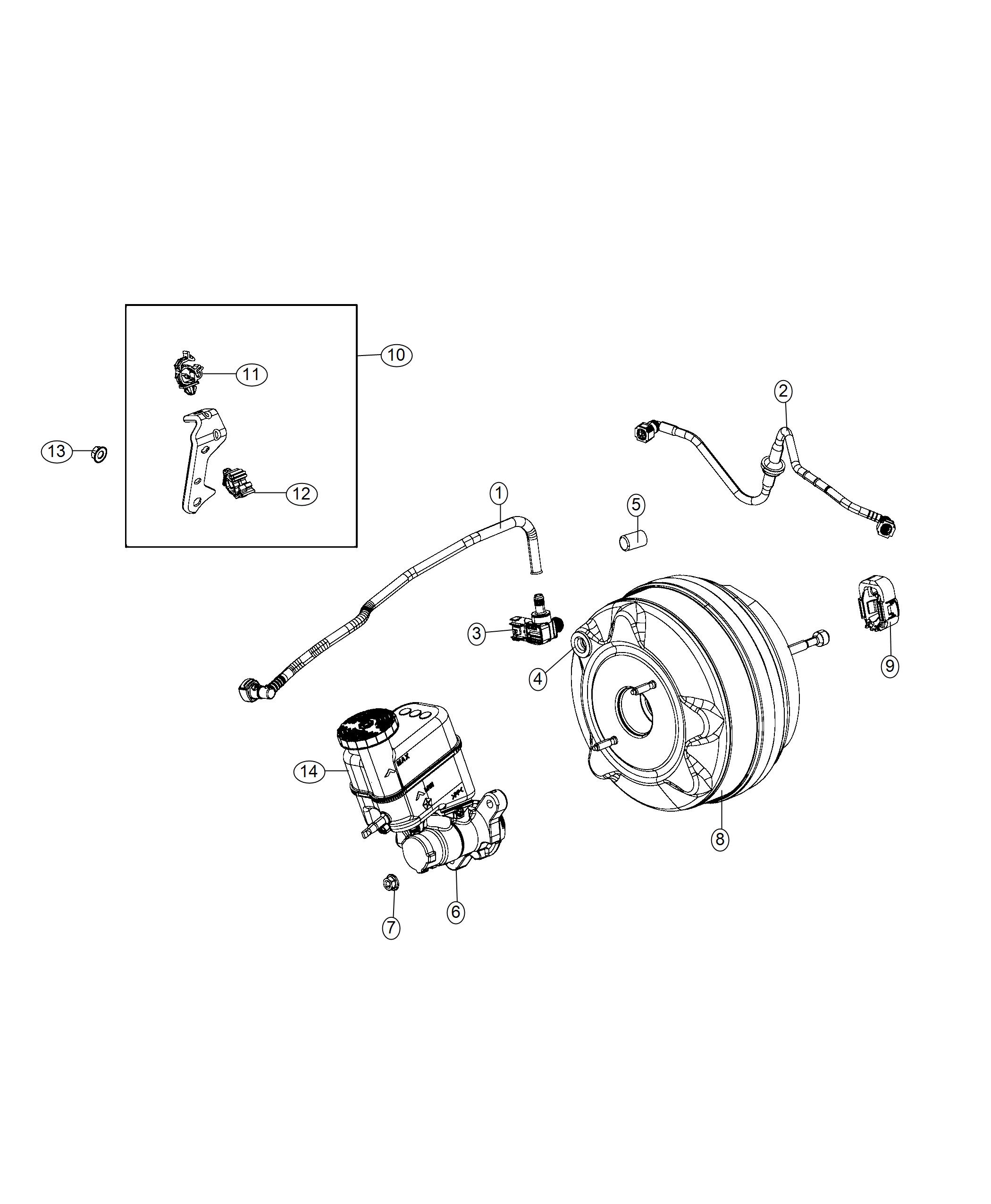 Diagram Booster. for your 2000 Chrysler 300  M 