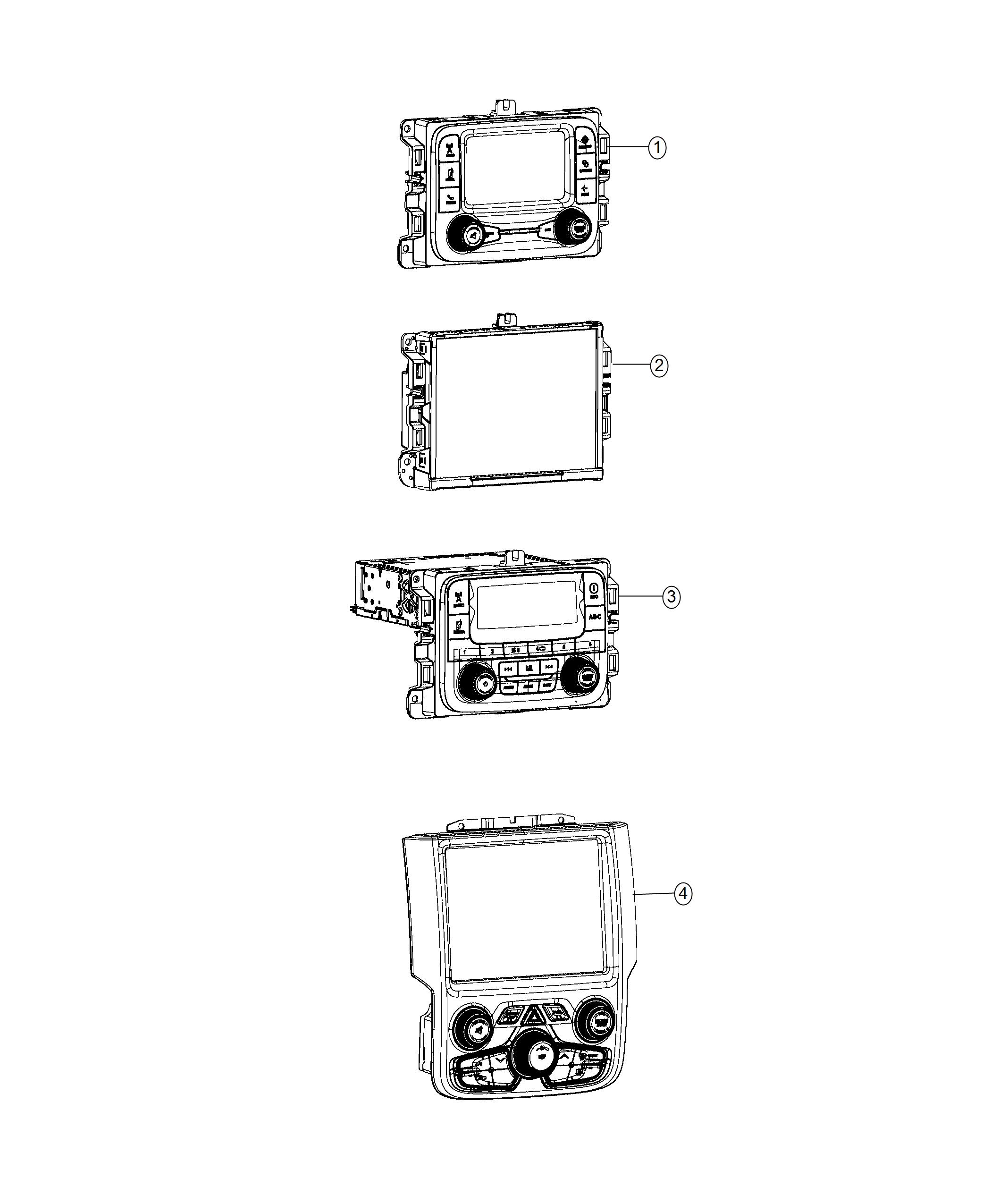 Radios And Center Stack. Diagram