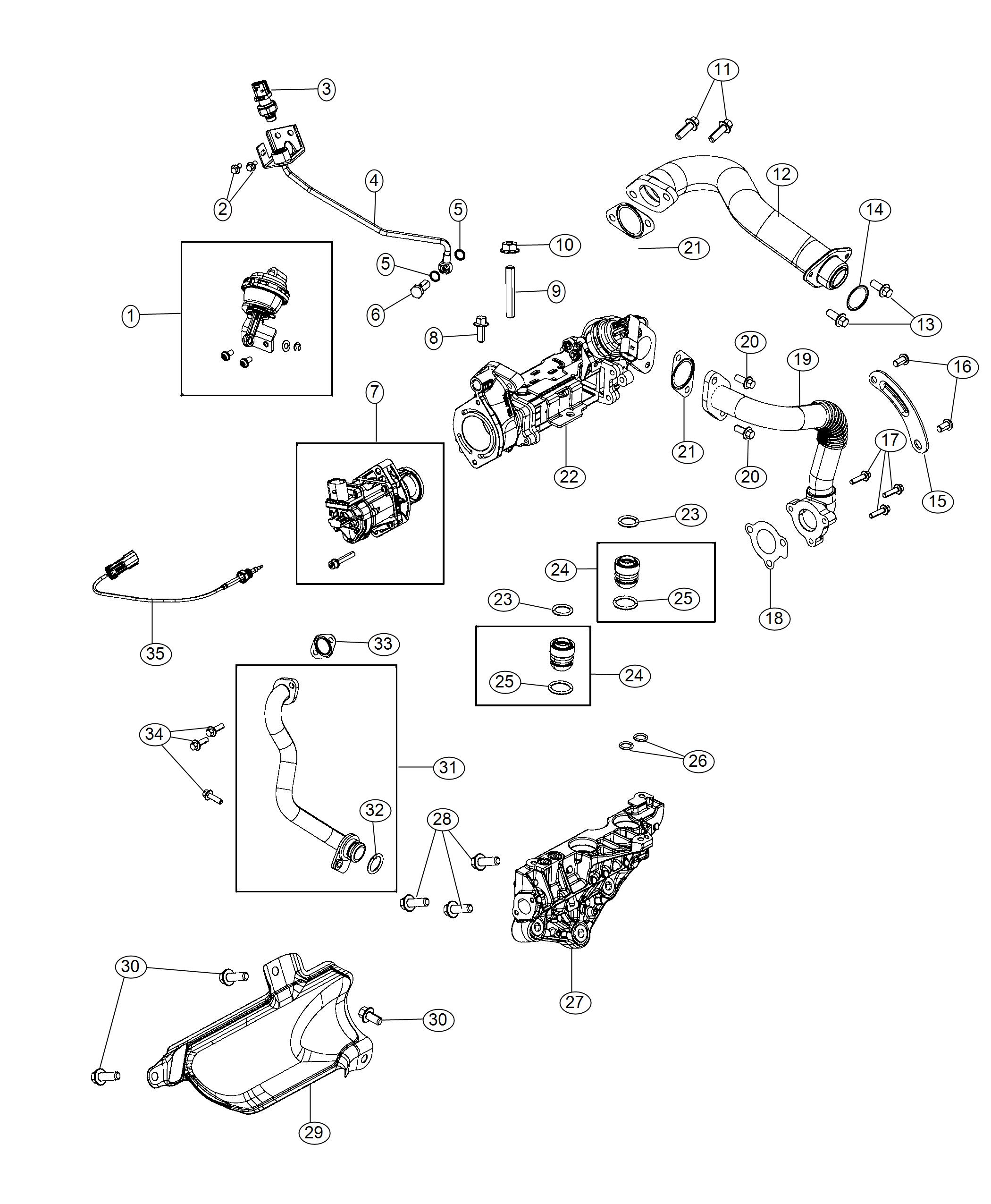 Diagram EGR System. for your 2003 Chrysler 300  M 