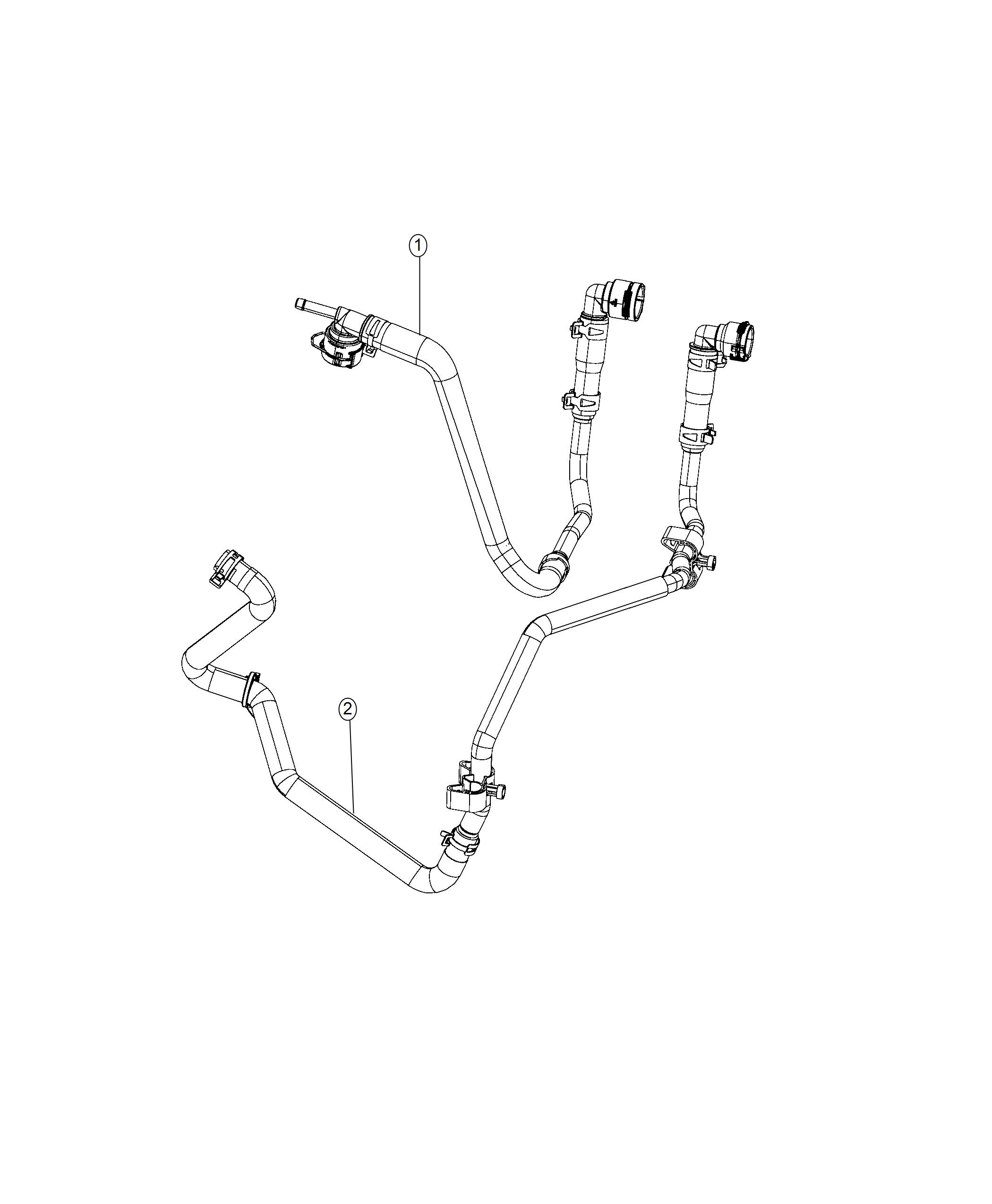 Diagram Heater Plumbing. for your Jeep Wrangler  