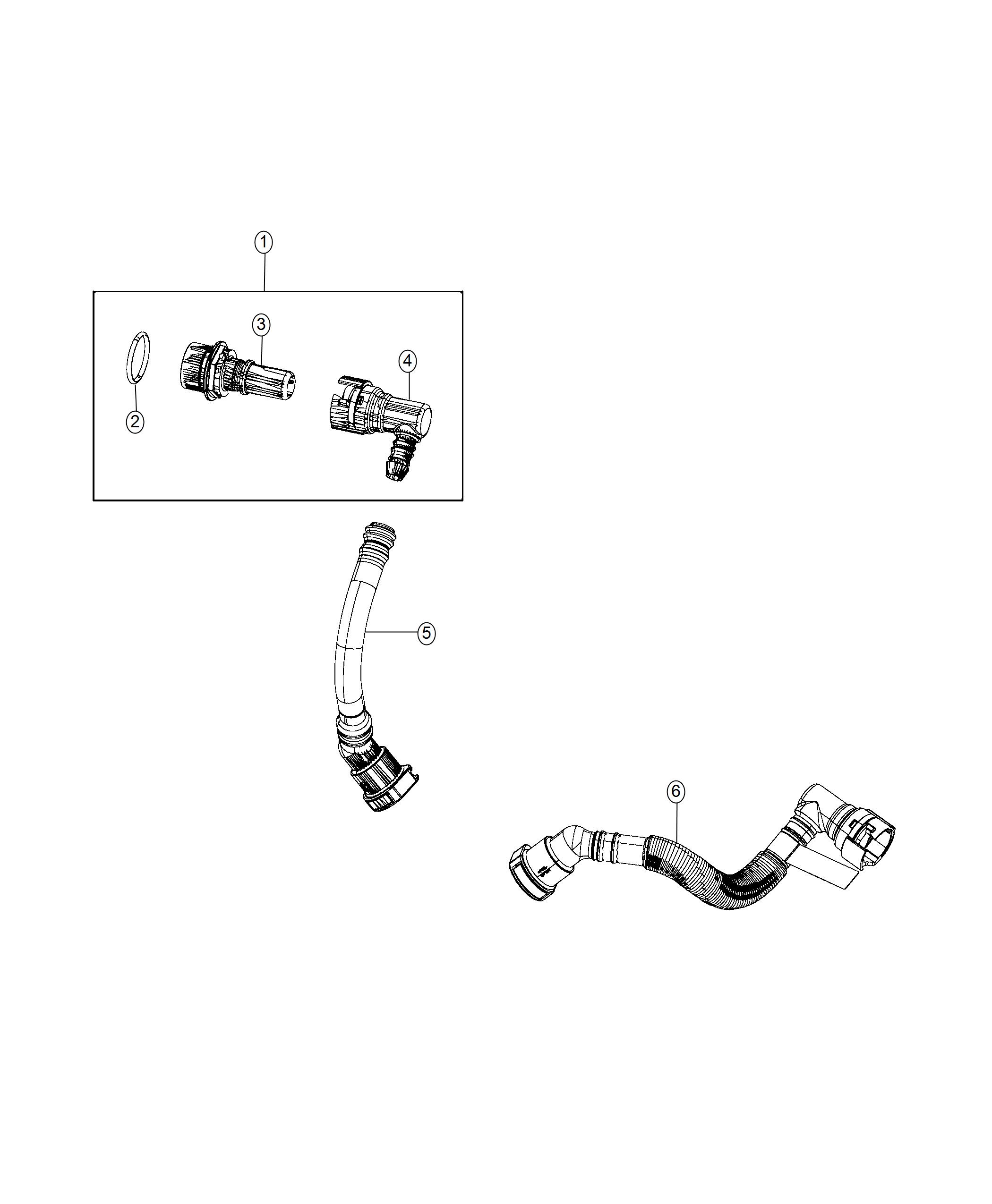 Diagram Crankcase Ventilation 6.2L. for your 2010 Dodge Viper   