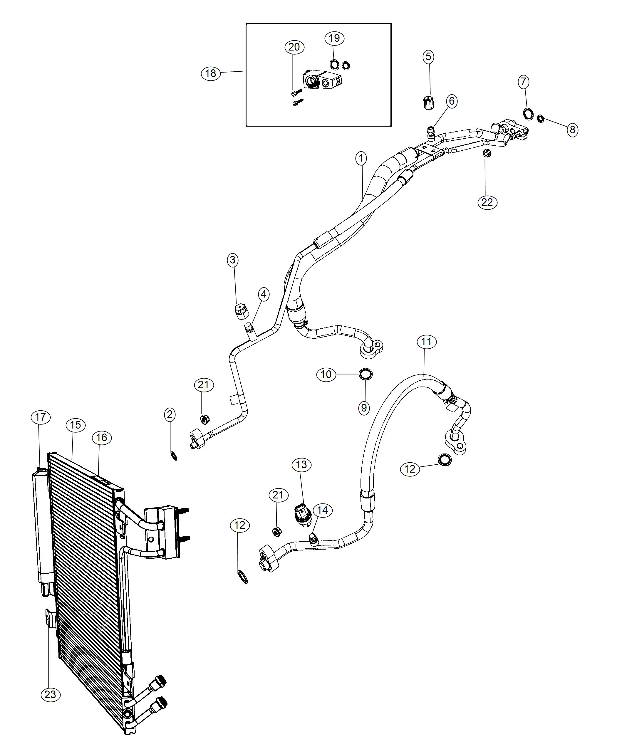 Diagram A/C Plumbing. for your Chrysler 300  M