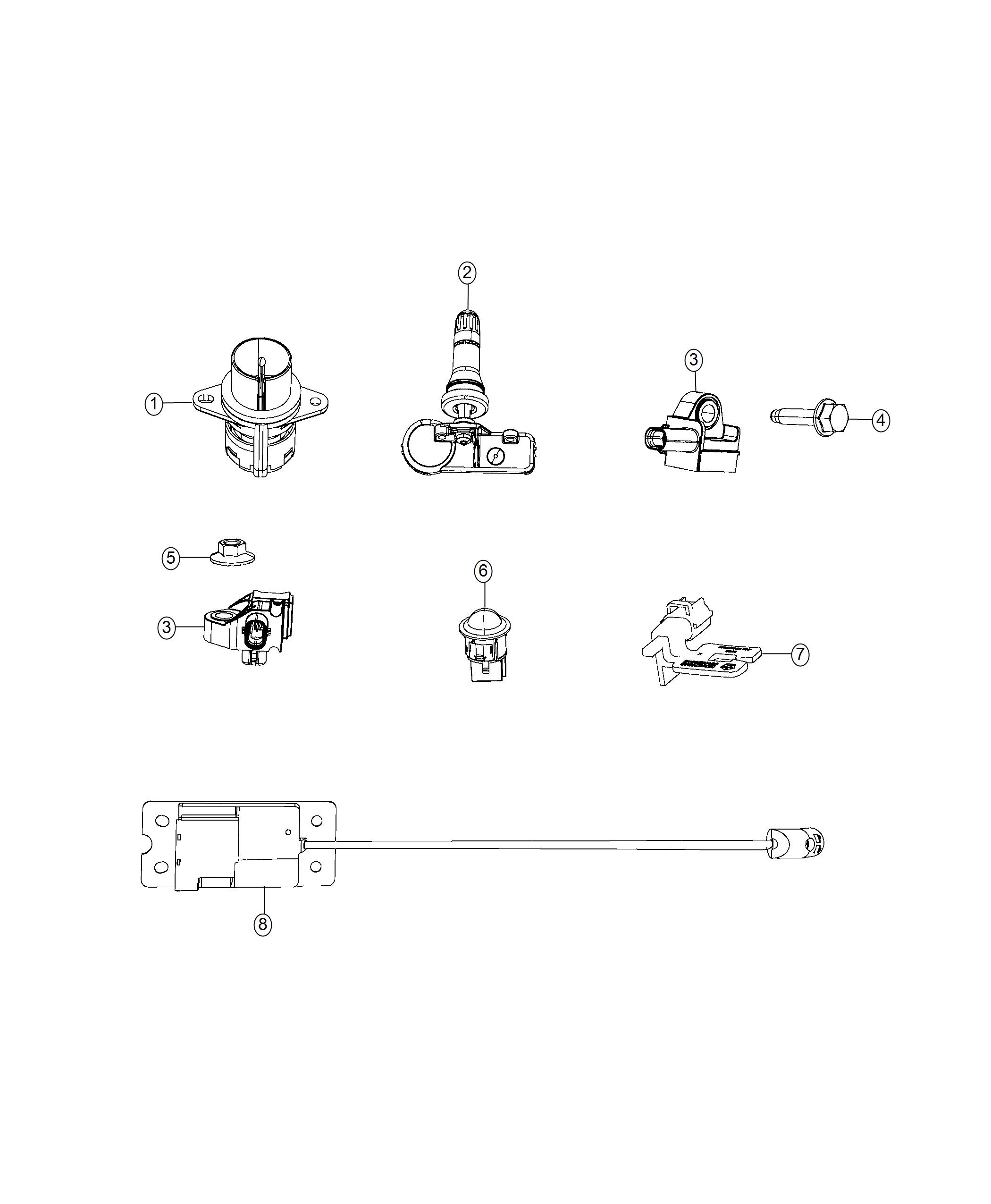 Diagram Sensors, Body. for your Jeep