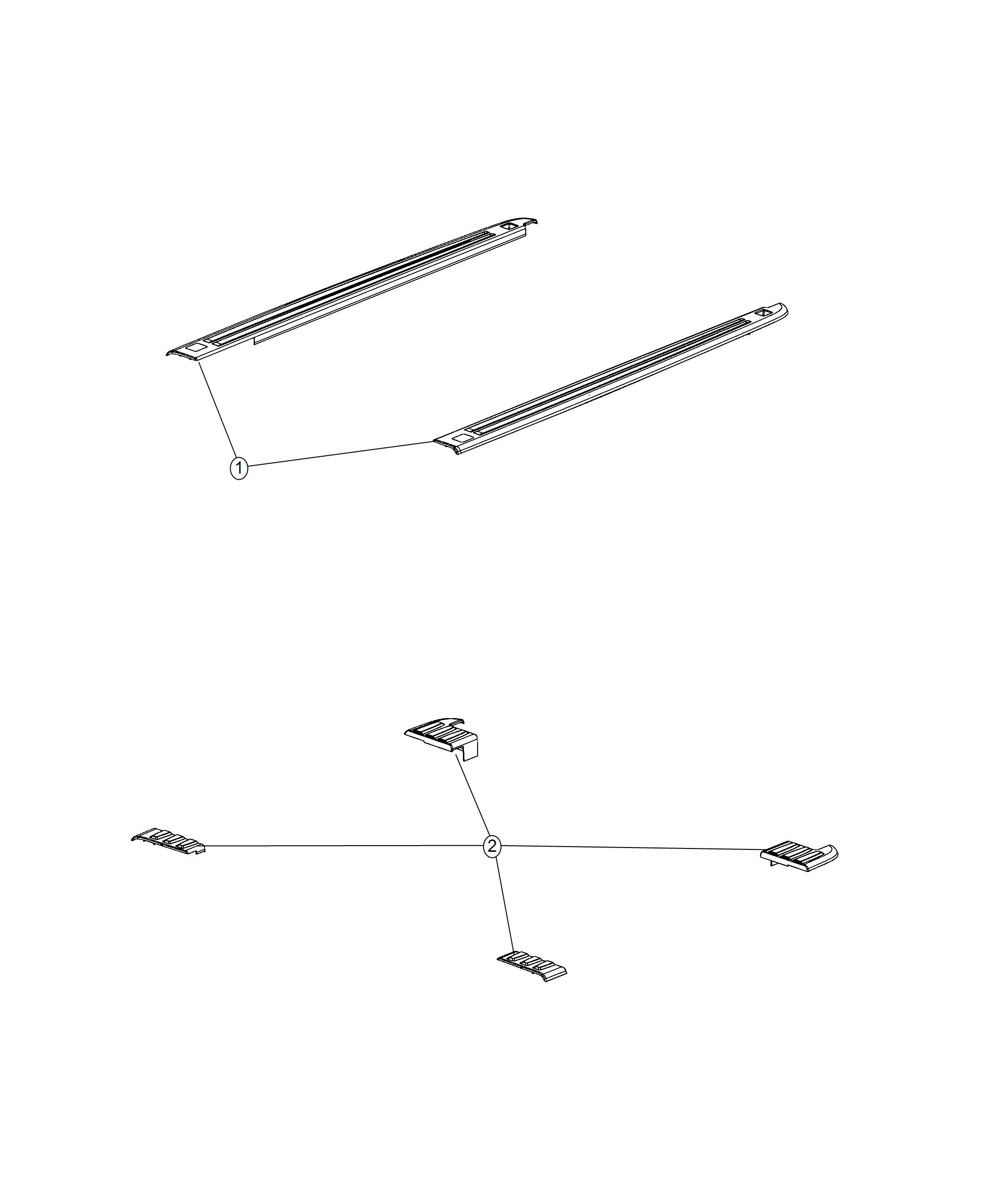 Pick-Up Box Rail Caps. Diagram