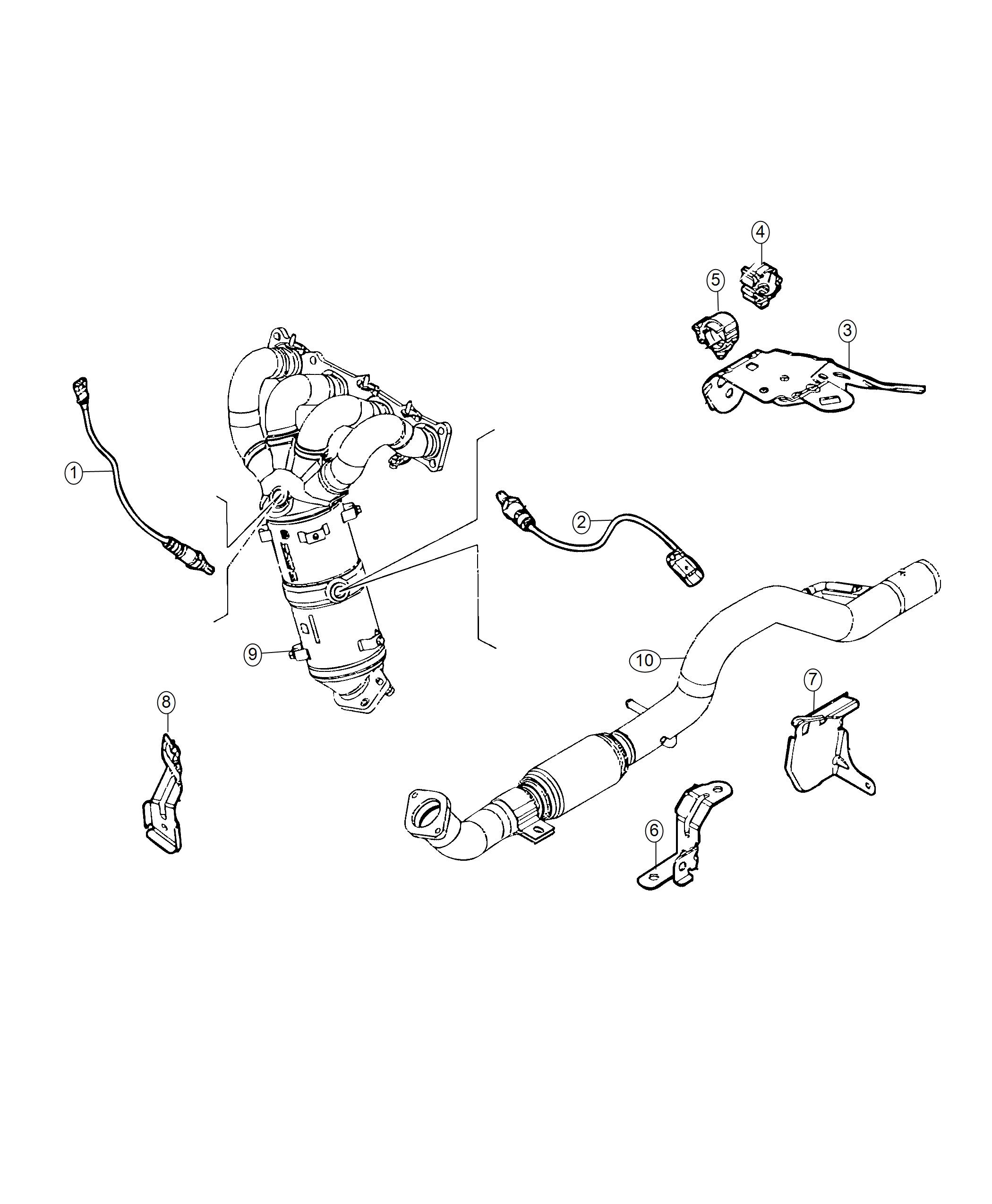 Diagram Sensor, Oxygen. for your Fiat 500X  