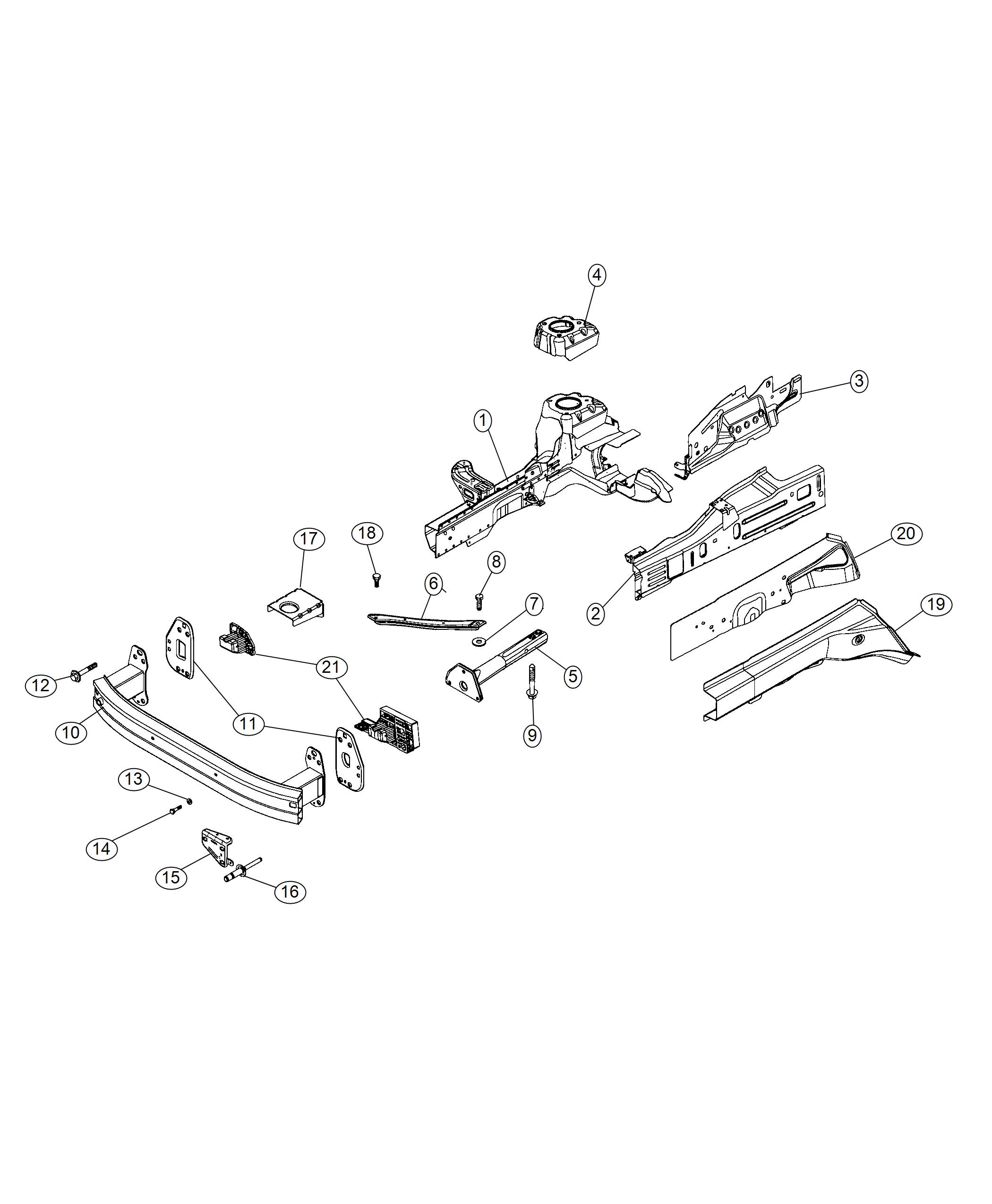 Diagram Frame, Front. for your Fiat 500X  