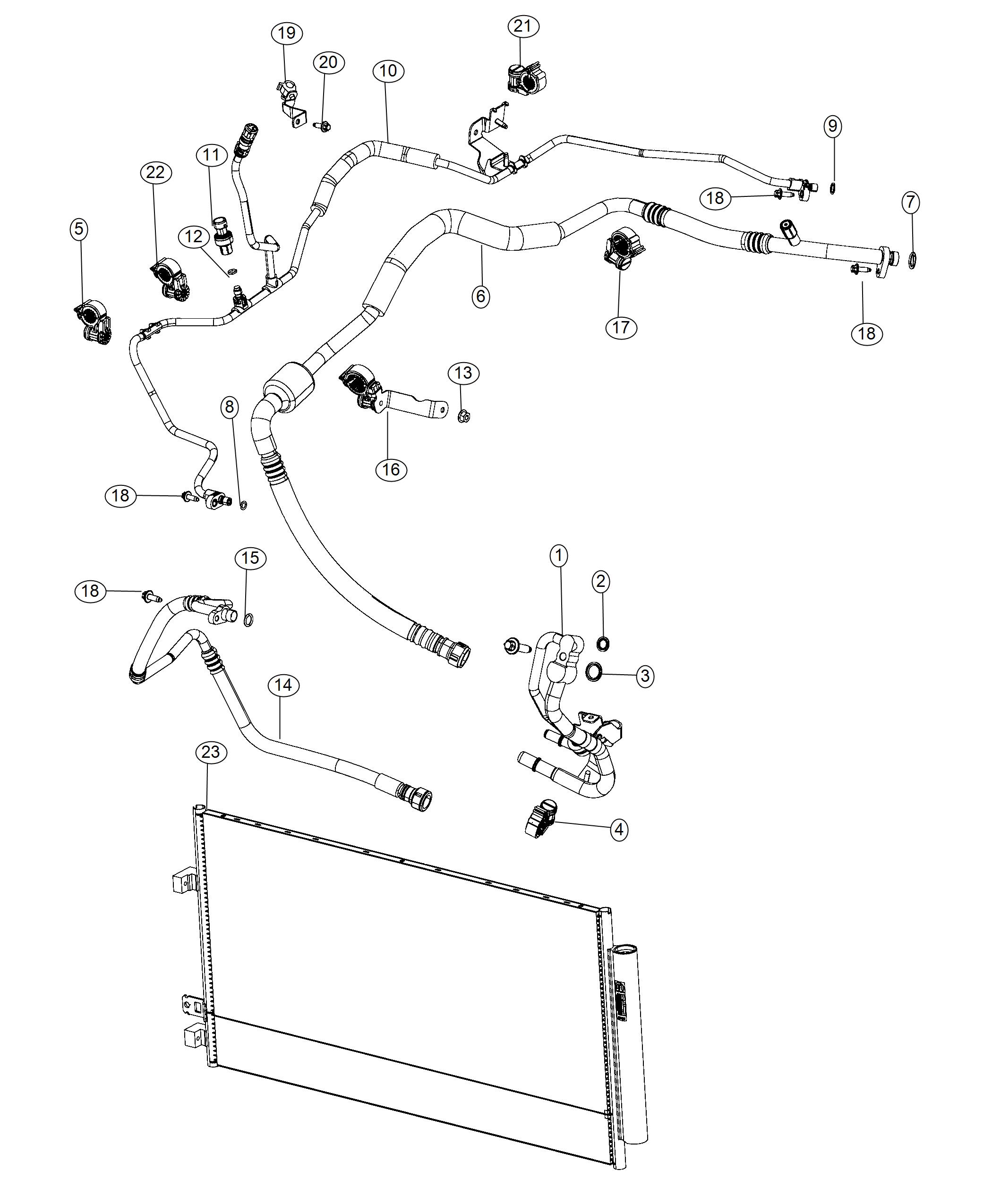 Diagram Air Conditioning Plumbing. for your 1999 Chrysler 300   