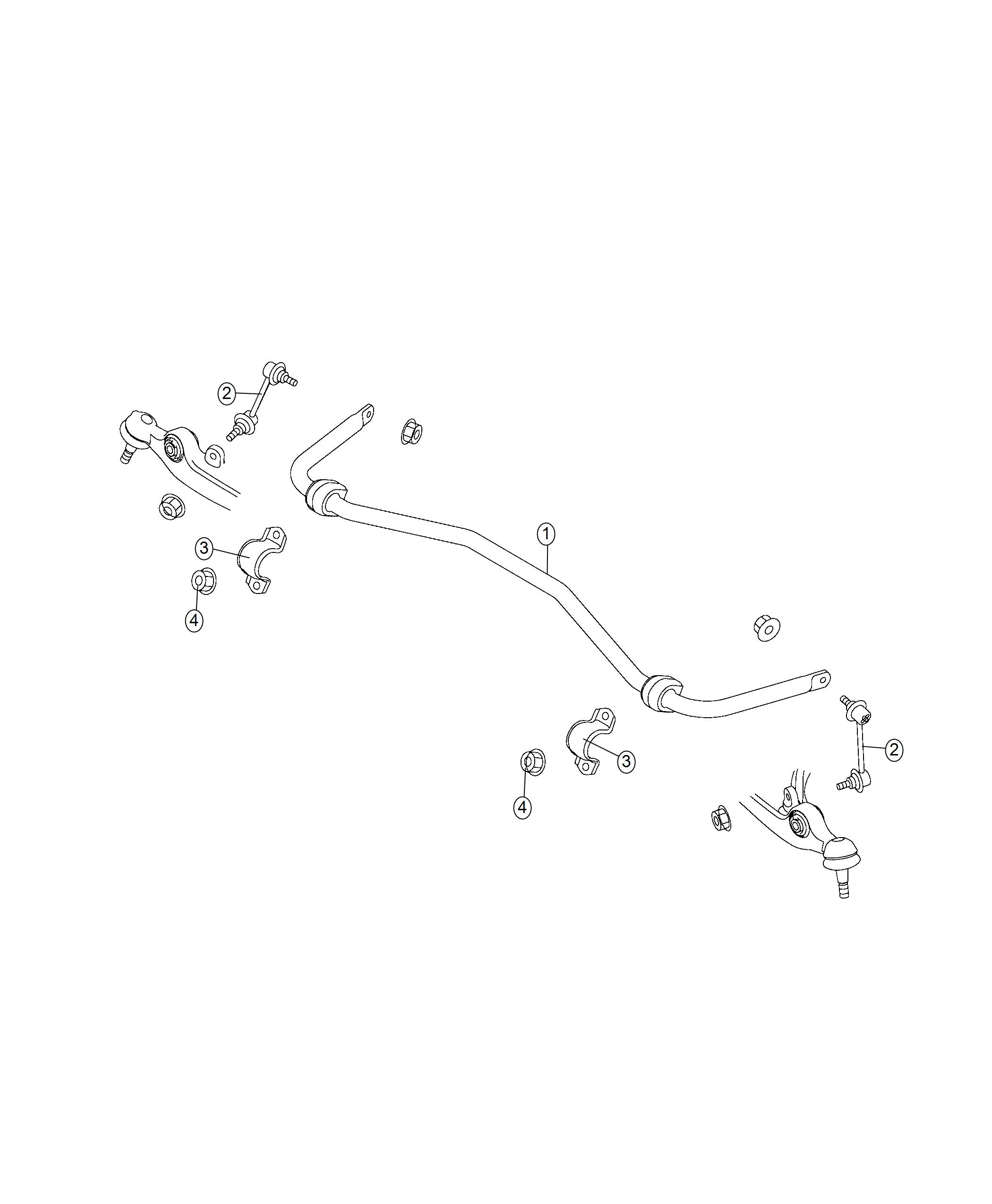 Diagram Stabilizer Bar, Front. for your Chrysler 300  M