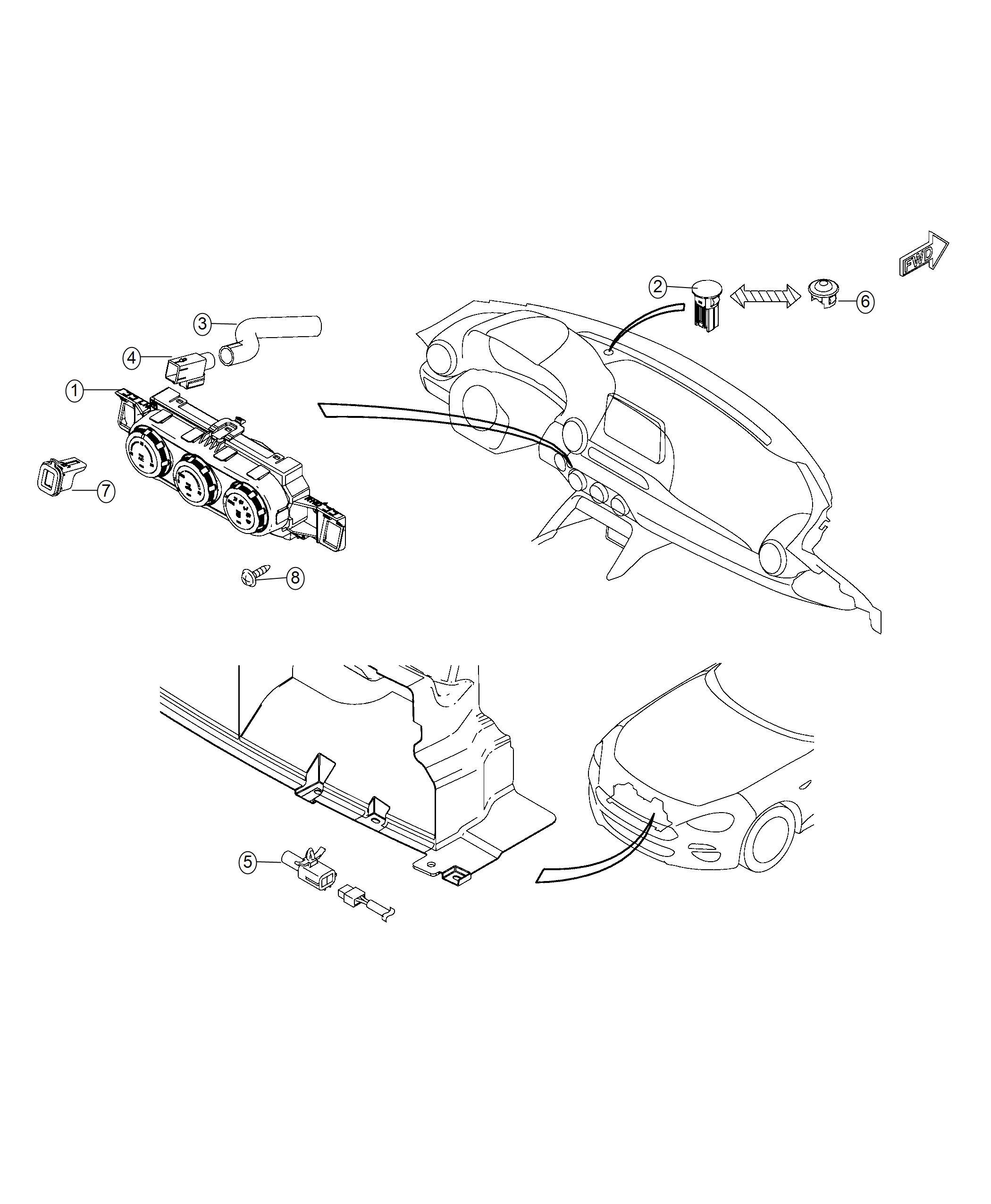 Diagram Module, Climate Control. for your Fiat SPIDER  