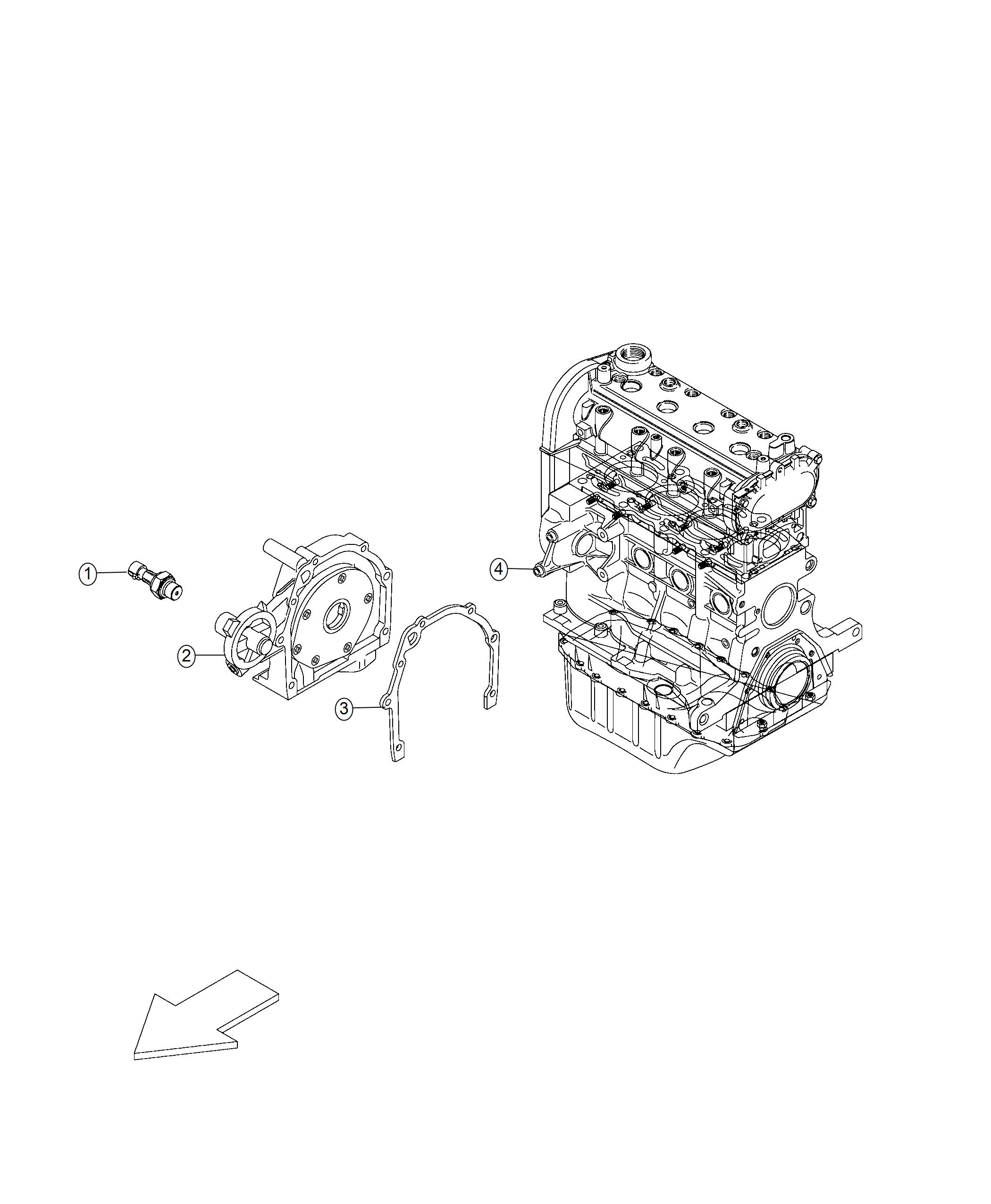 Sensor, Oil Pressure. Diagram