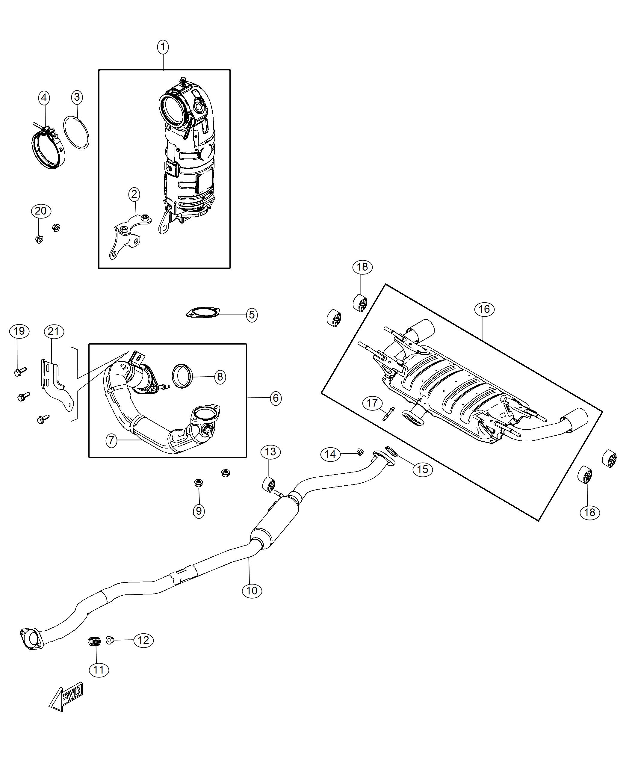 Exhaust System. Diagram