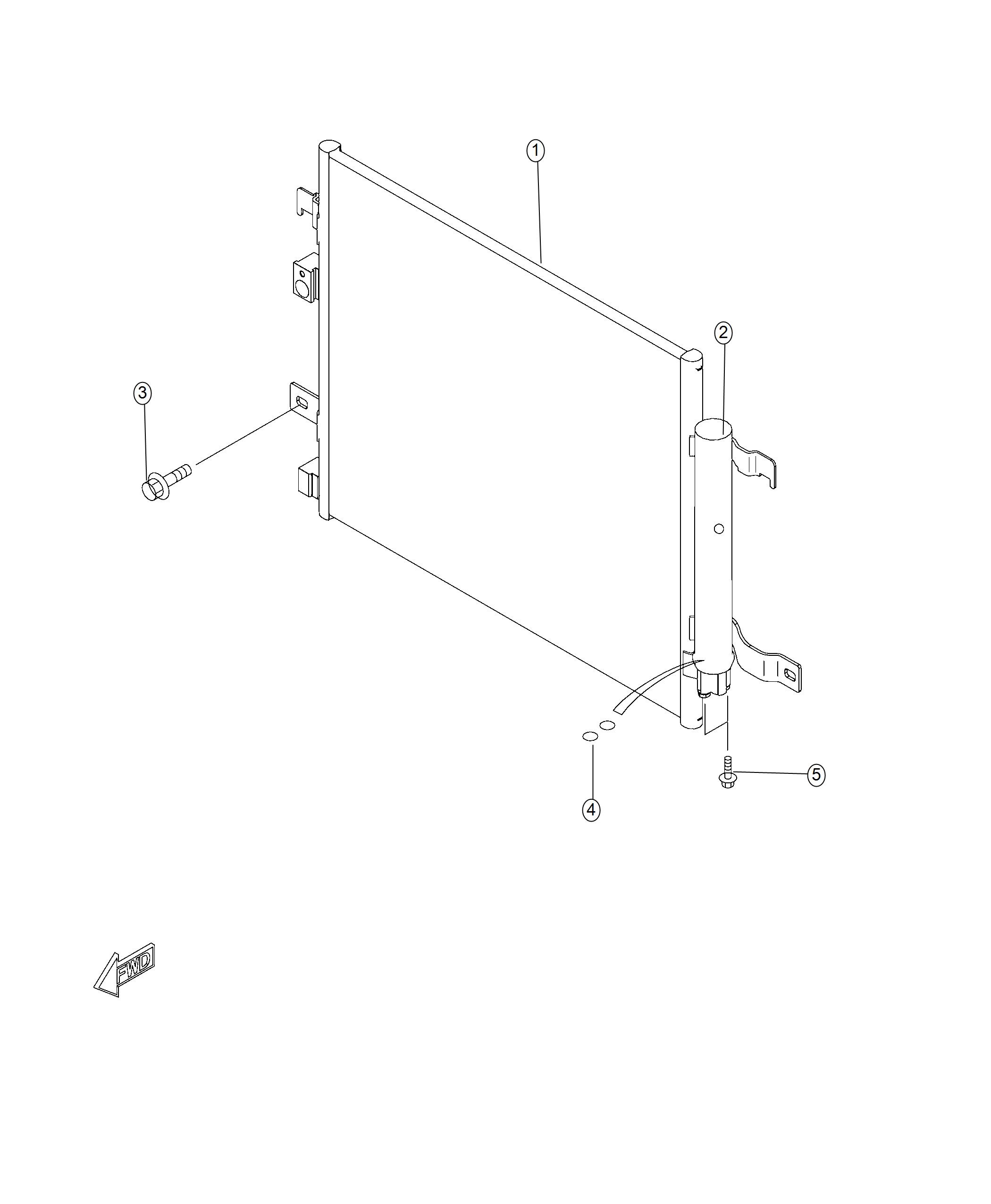 Diagram A/C Condenser. for your 2004 Chrysler 300  M 