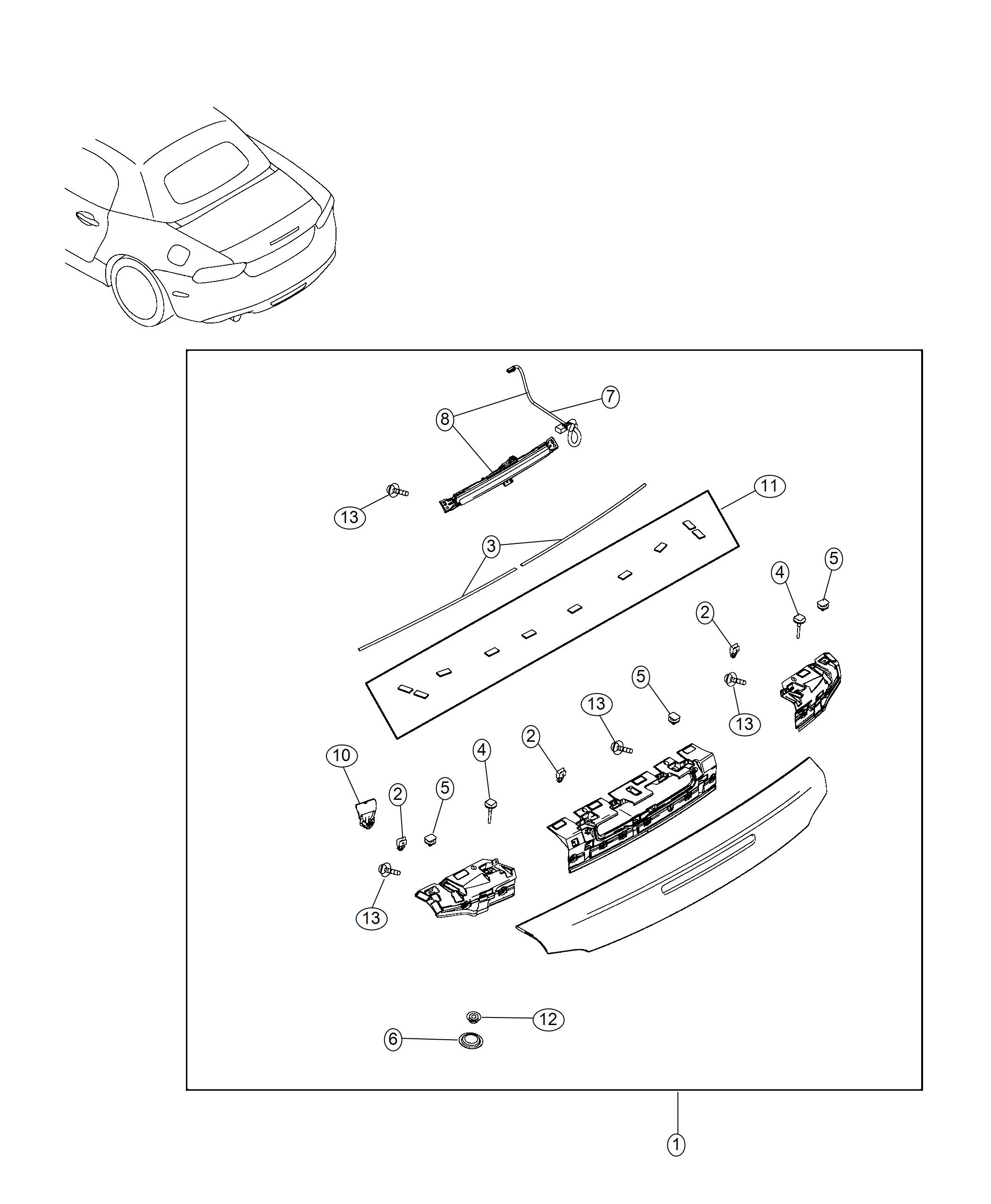 Diagram Spoilers. for your 2000 Chrysler 300  M 