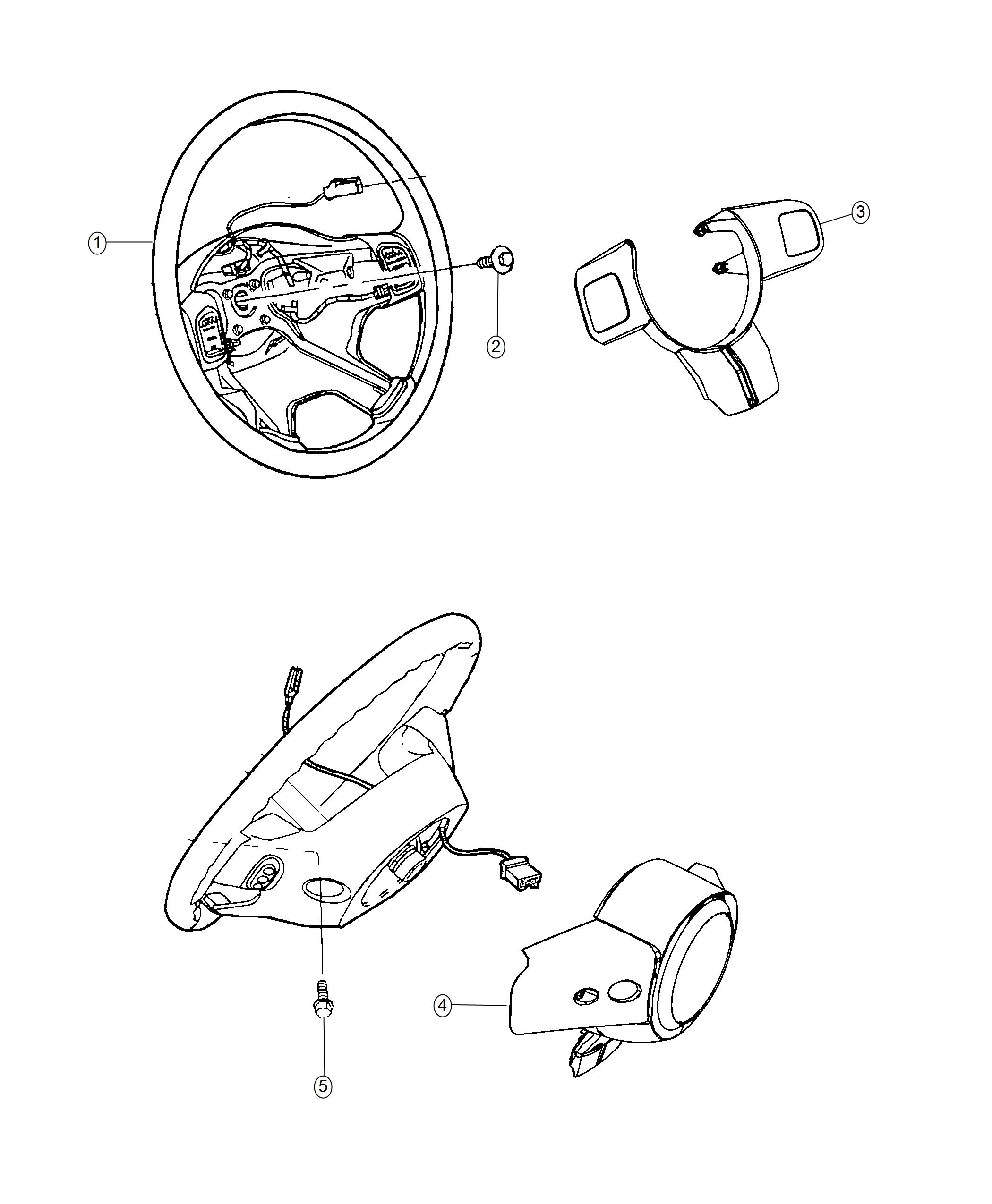 Diagram Steering Wheel. for your Jeep Wrangler  