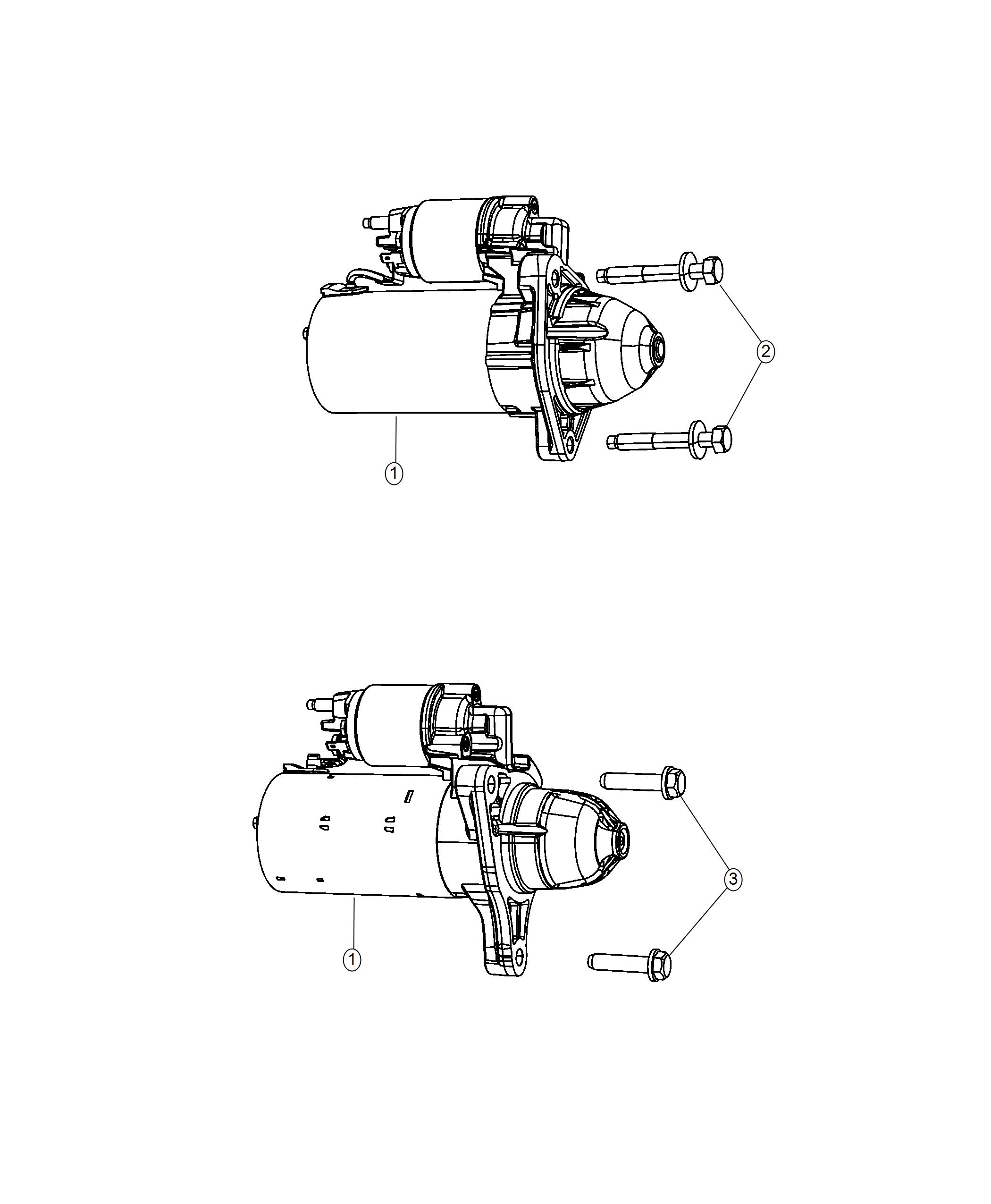 Diagram Starter and Related Parts. for your 2022 Ram 1500   