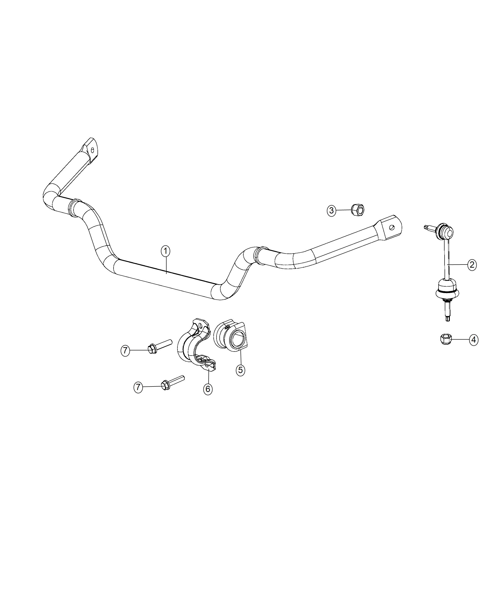 Diagram Stabilizer Bar, Front. for your 2001 Chrysler 300  M 