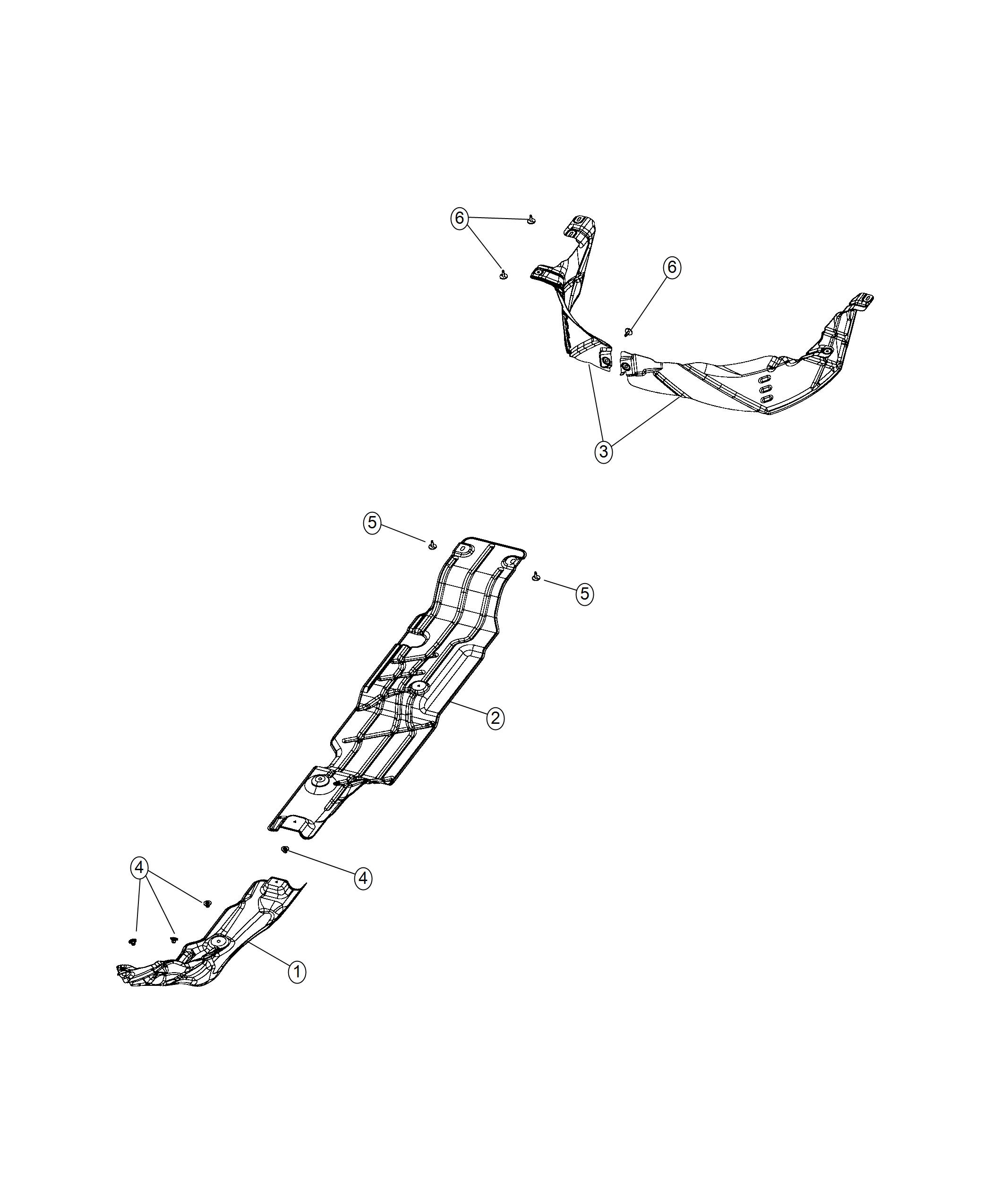 Diagram Exhaust System Heat Shields. for your Chrysler 300  M