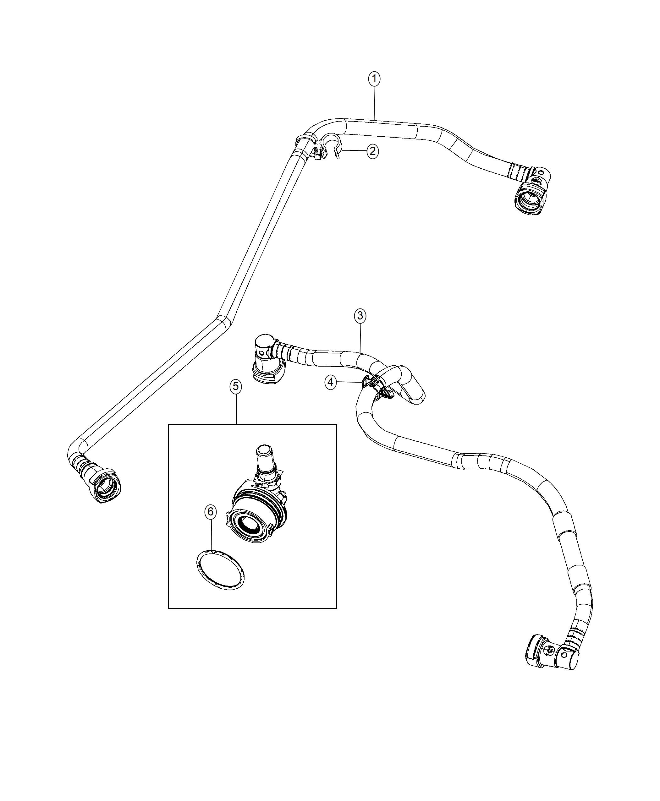 Diagram Crankcase Ventilation 3.6L. for your Jeep