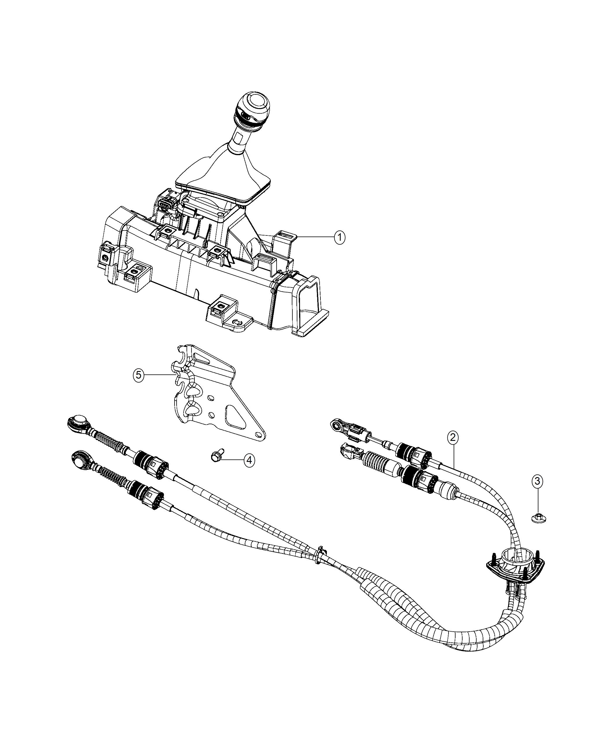 Diagram Gear Shift Cable And Bracket. for your 2000 Chrysler 300  M 