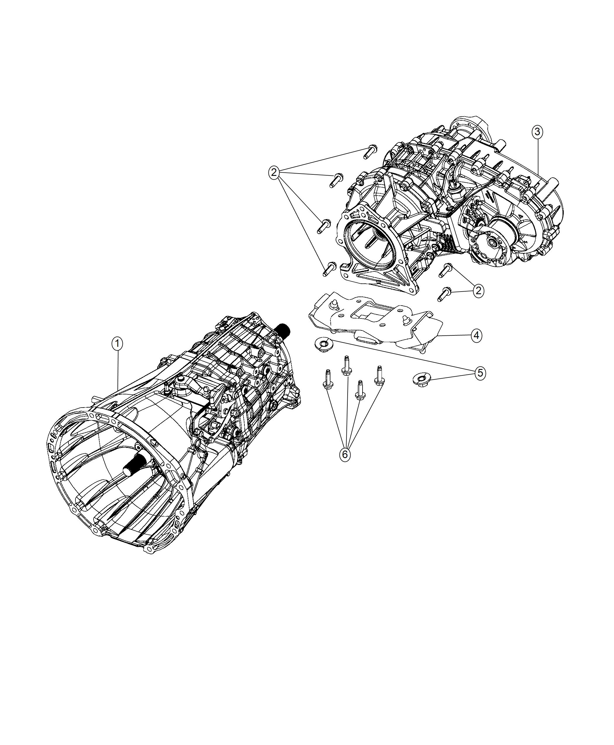 Diagram Transmission Support. for your Jeep Wrangler  