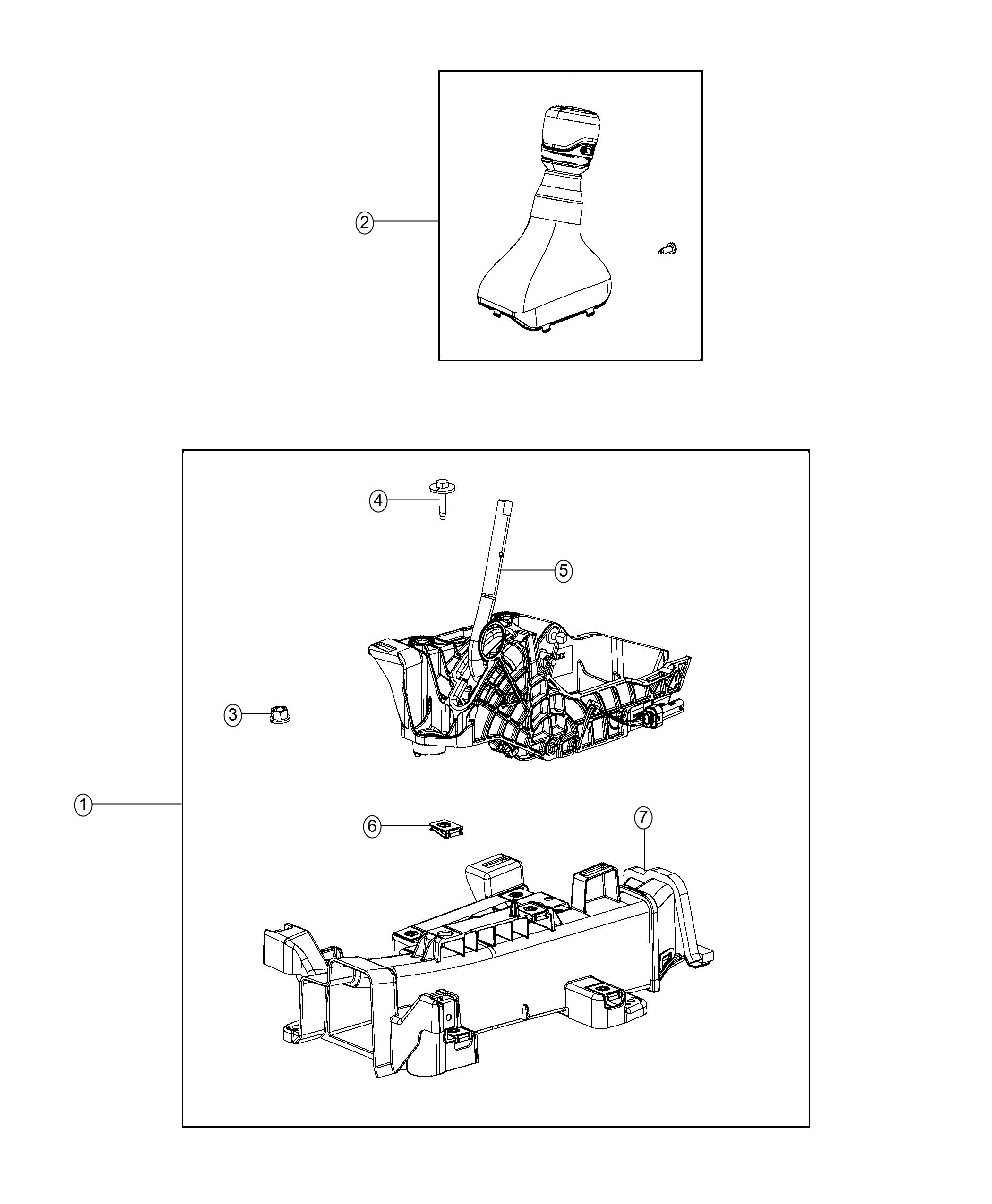 Diagram Gearshift Control. for your 2000 Chrysler 300  M 