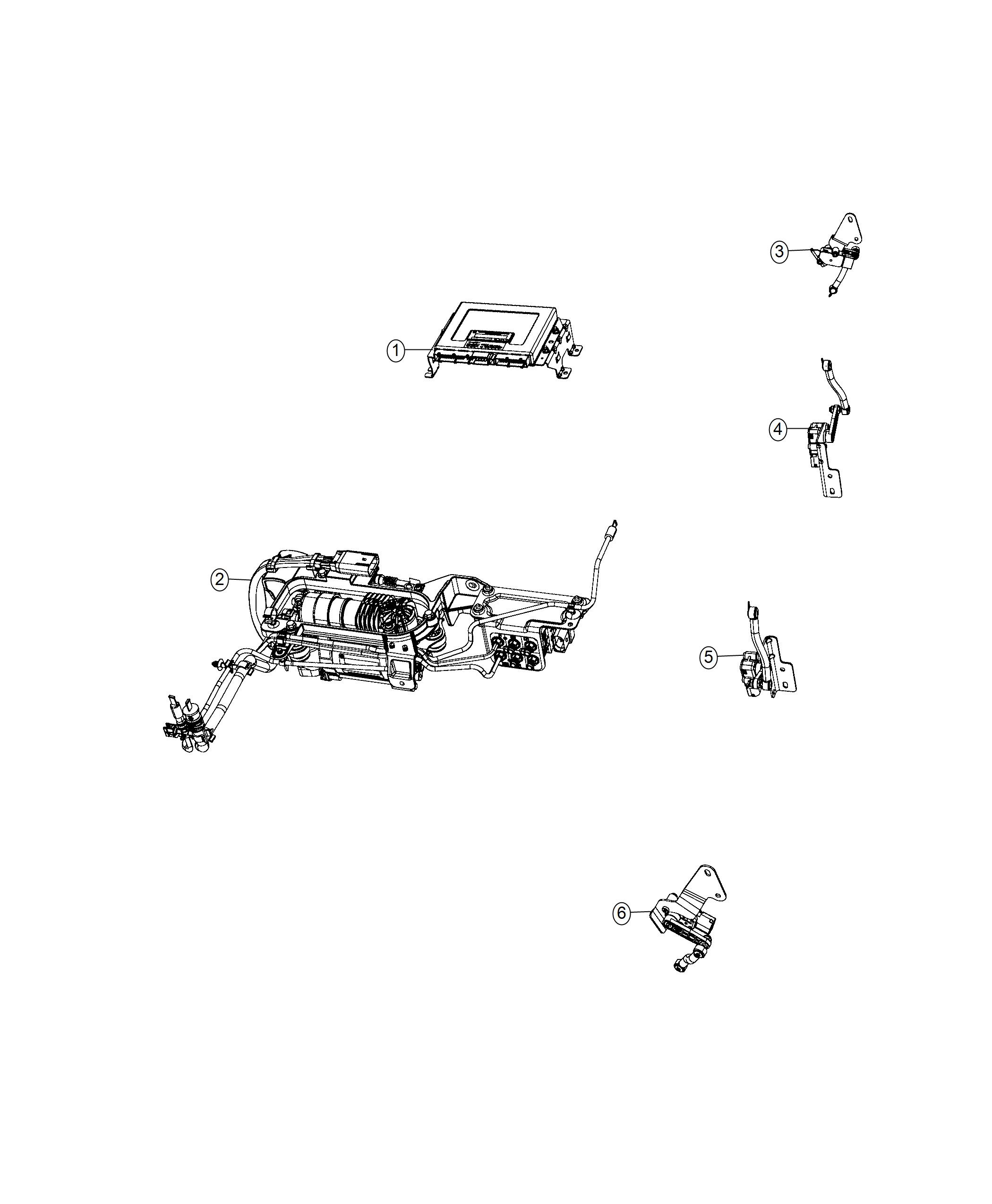 Diagram Sensors, Ride Height Leveling System. for your Ram 1500  