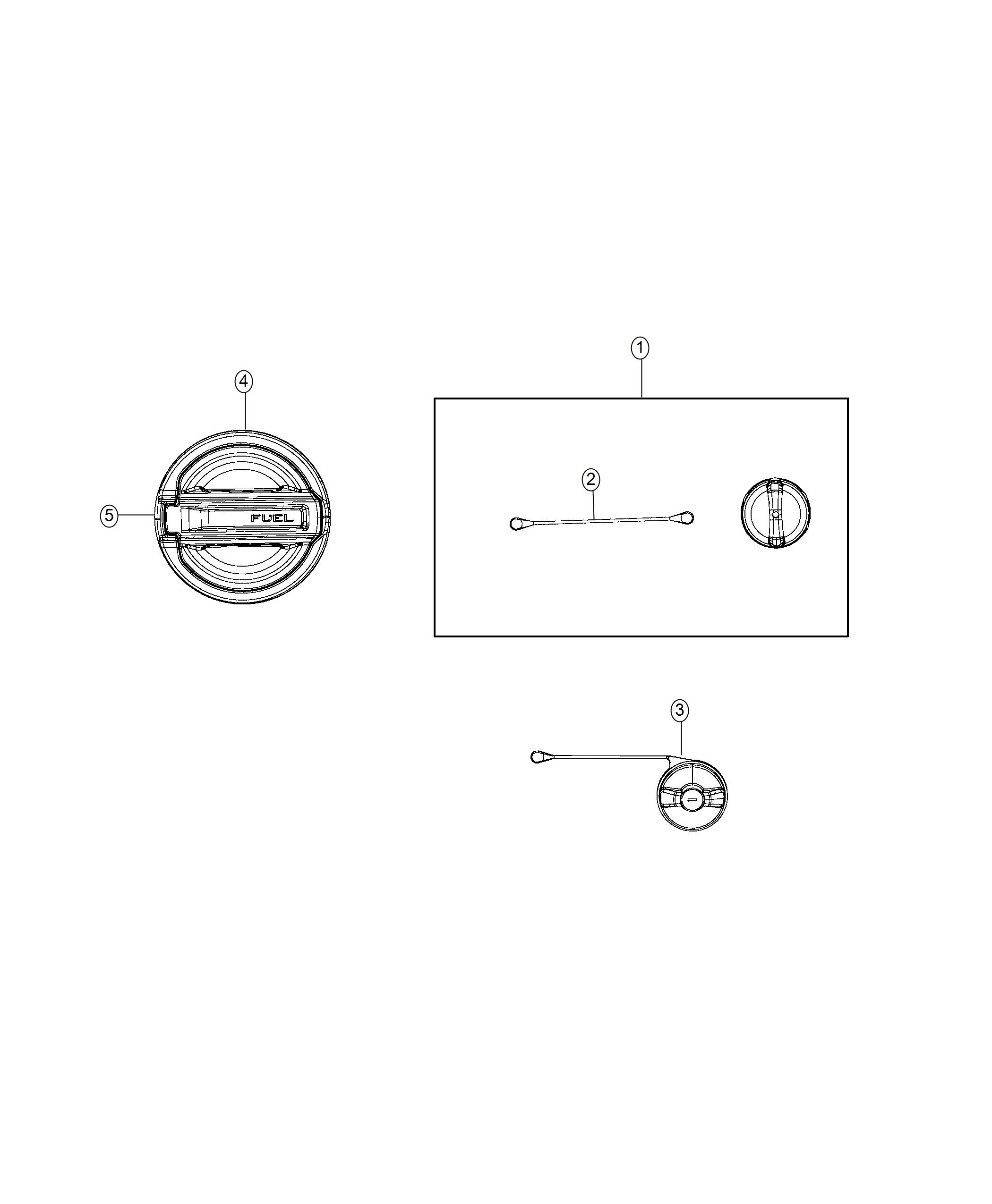 Diagram Fuel Filler Door, Locking System. for your Jeep