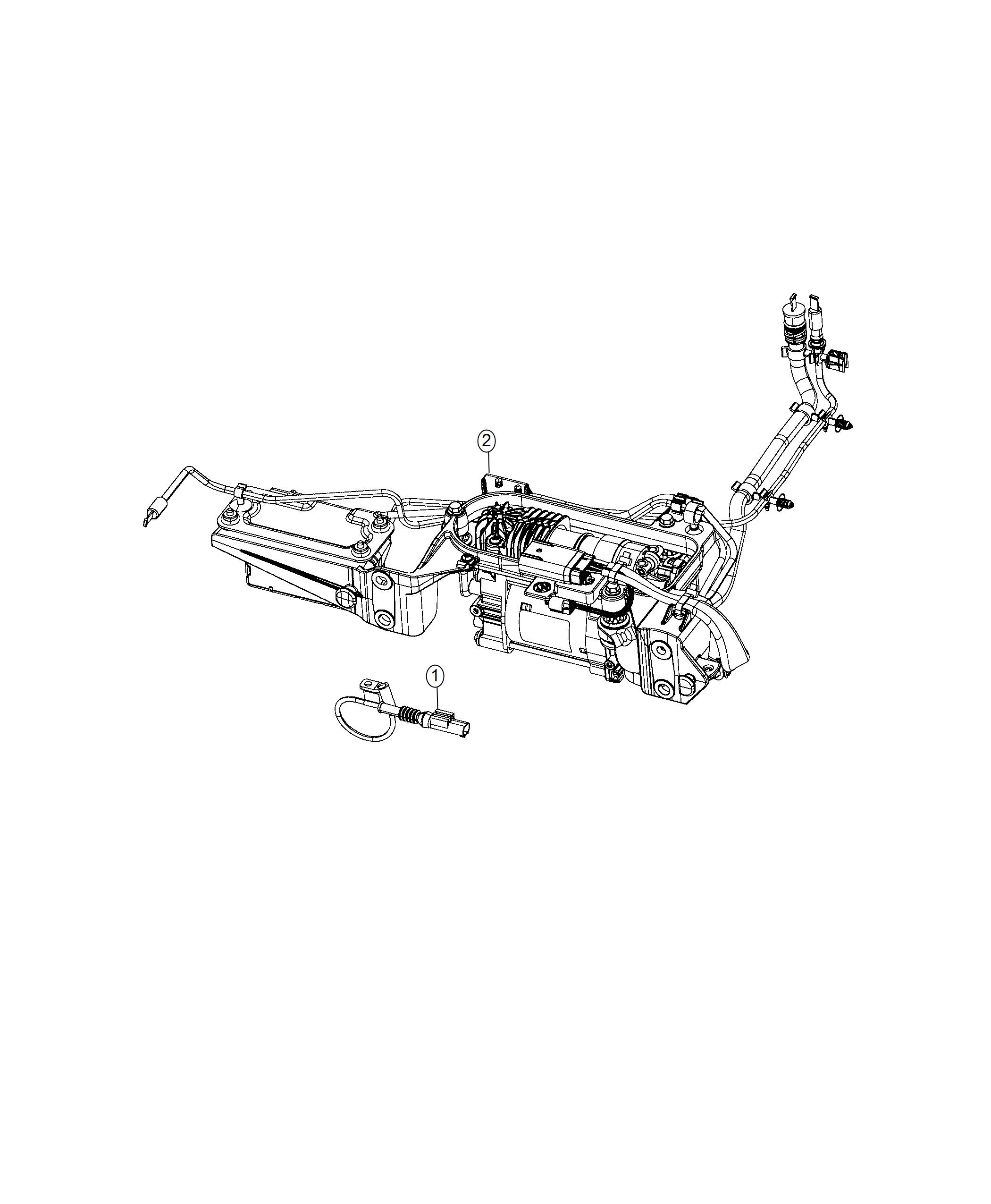 Diagram Sensor, Air Suspension Compressor Temperature. for your 2018 Ram 1500 5.7L Hemi V8 4X4 SPORT REG CAB 6.5 FT BOX 