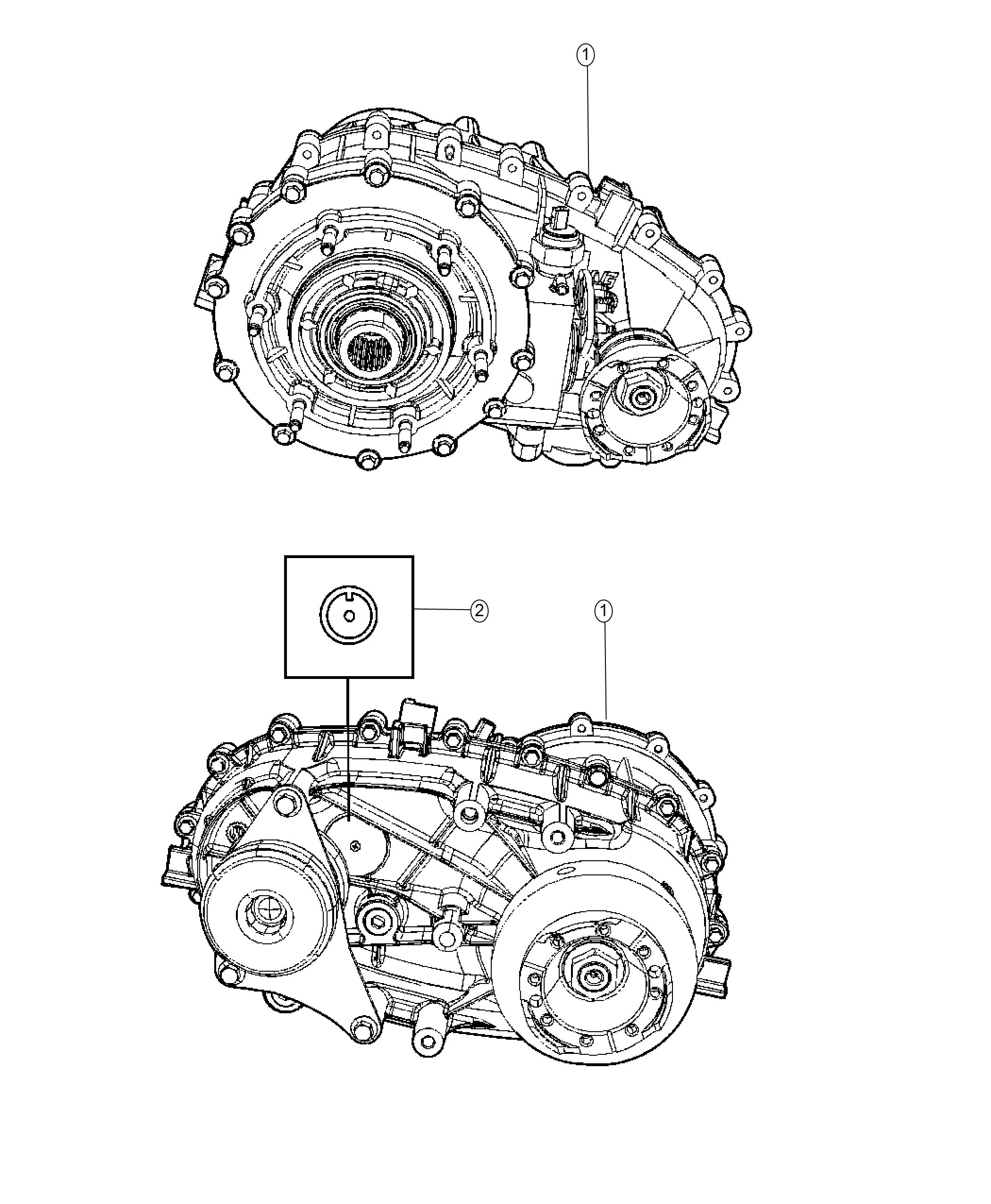 Diagram Transfer Case Assembly. for your Jeep Wrangler  