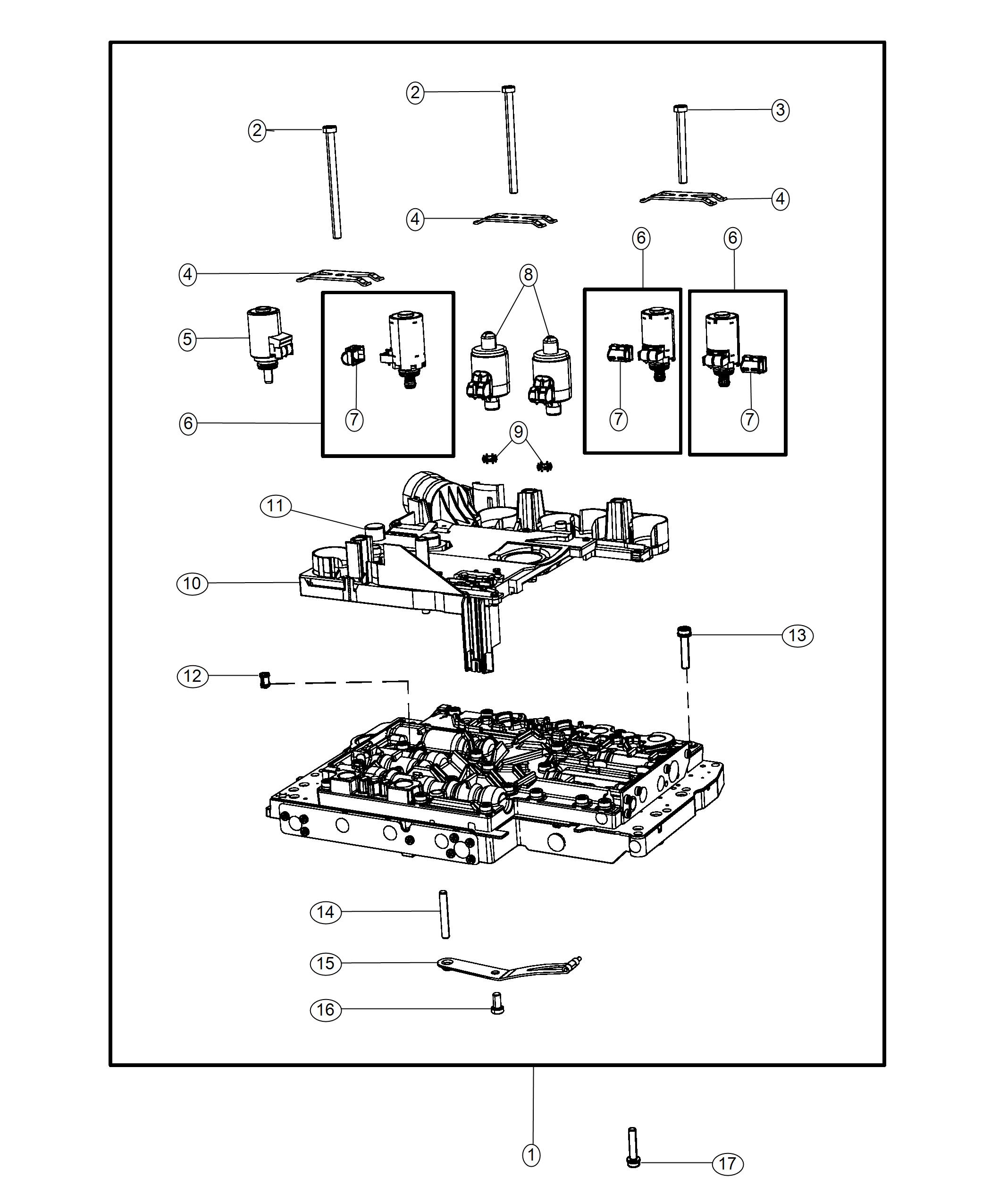 Diagram Module, Transmission Control. for your 2016 Dodge Charger   