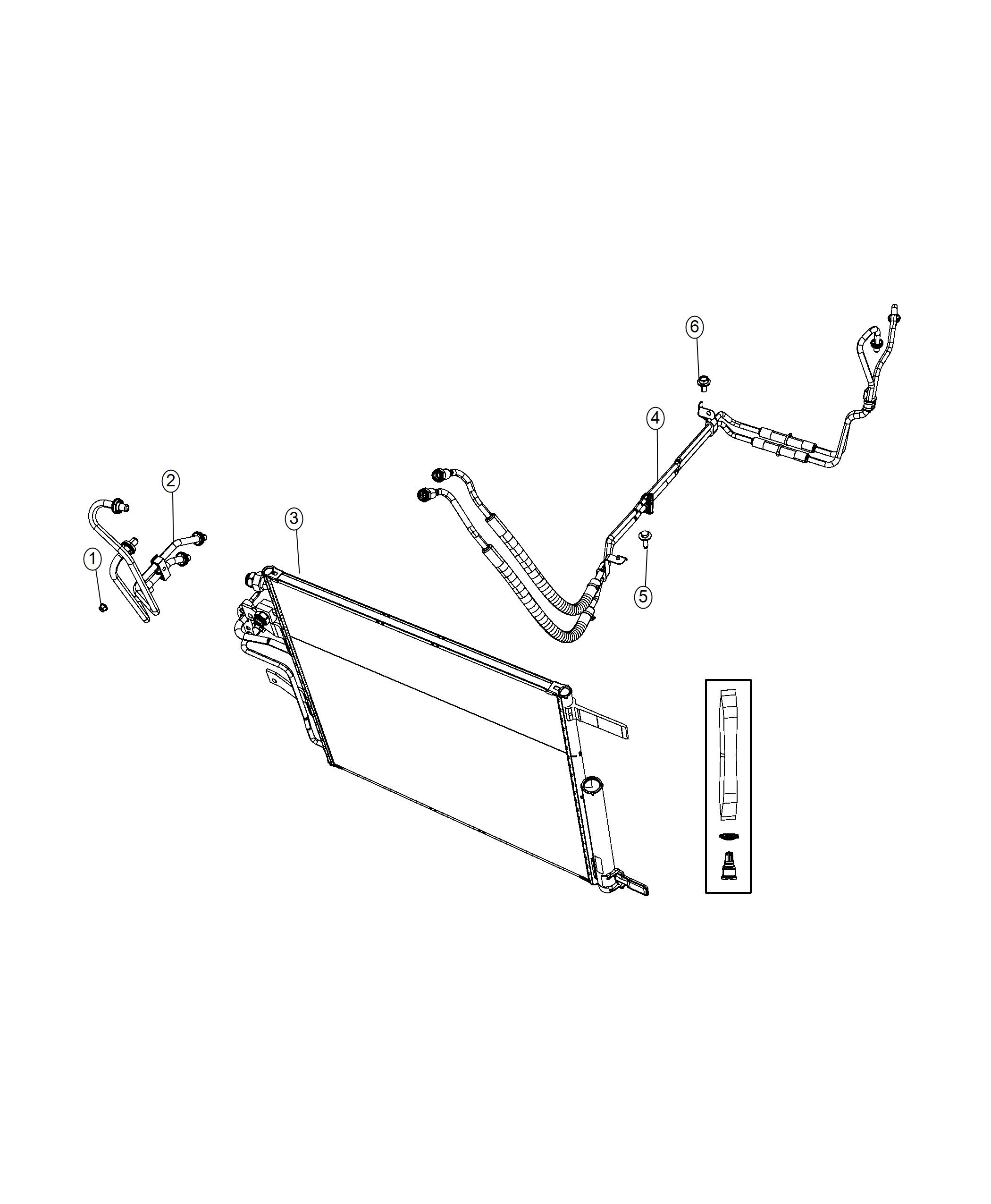 Diagram Transmission Cooler. for your 2000 Chrysler 300  M 