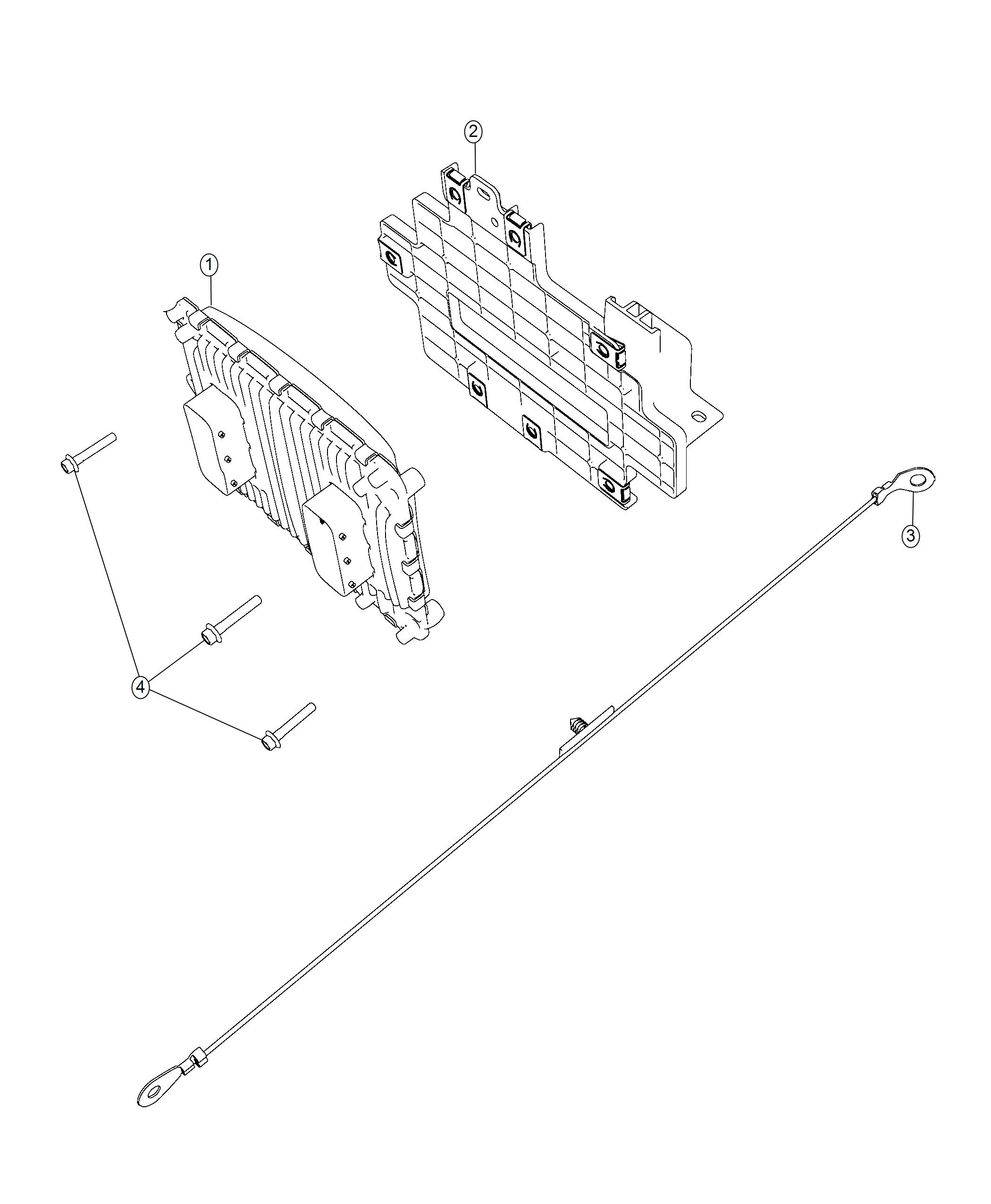 Diagram Module, Engine Control. for your 2000 Chrysler 300  M 