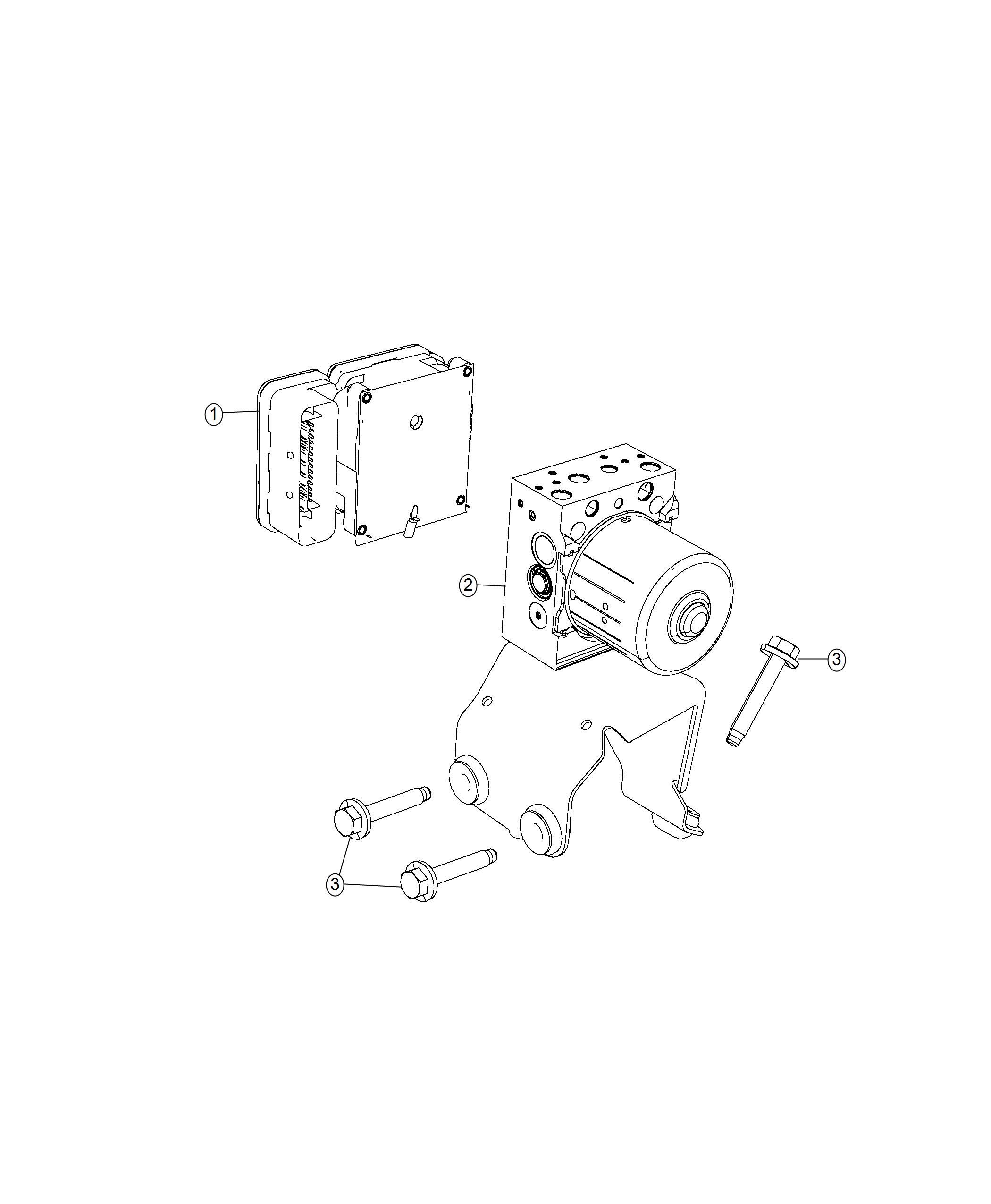 Diagram Module, ABS Control. for your 2024 Jeep Gladiator  Willys 