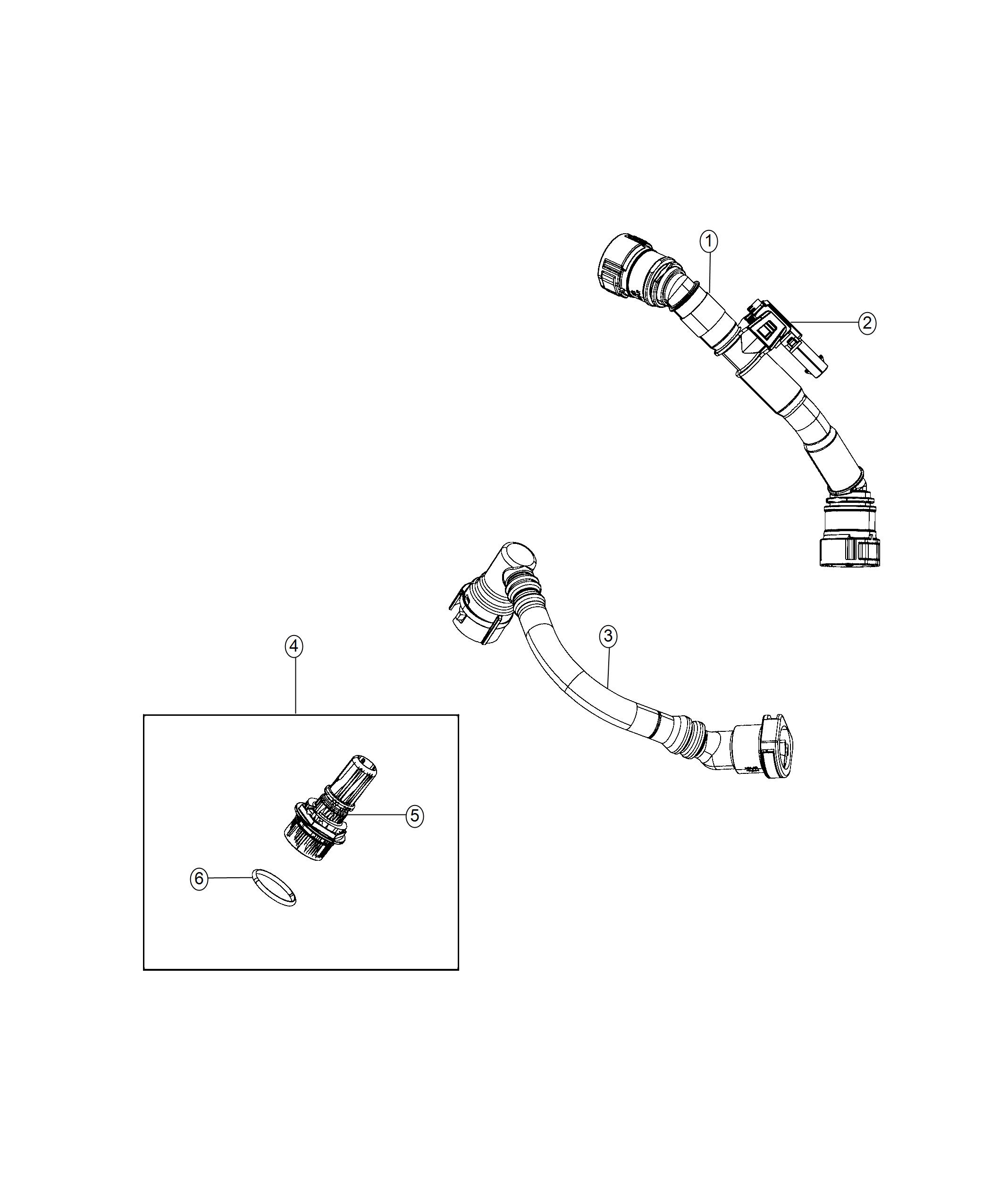 Diagram Crankcase Ventilation 6.2L. for your Jeep