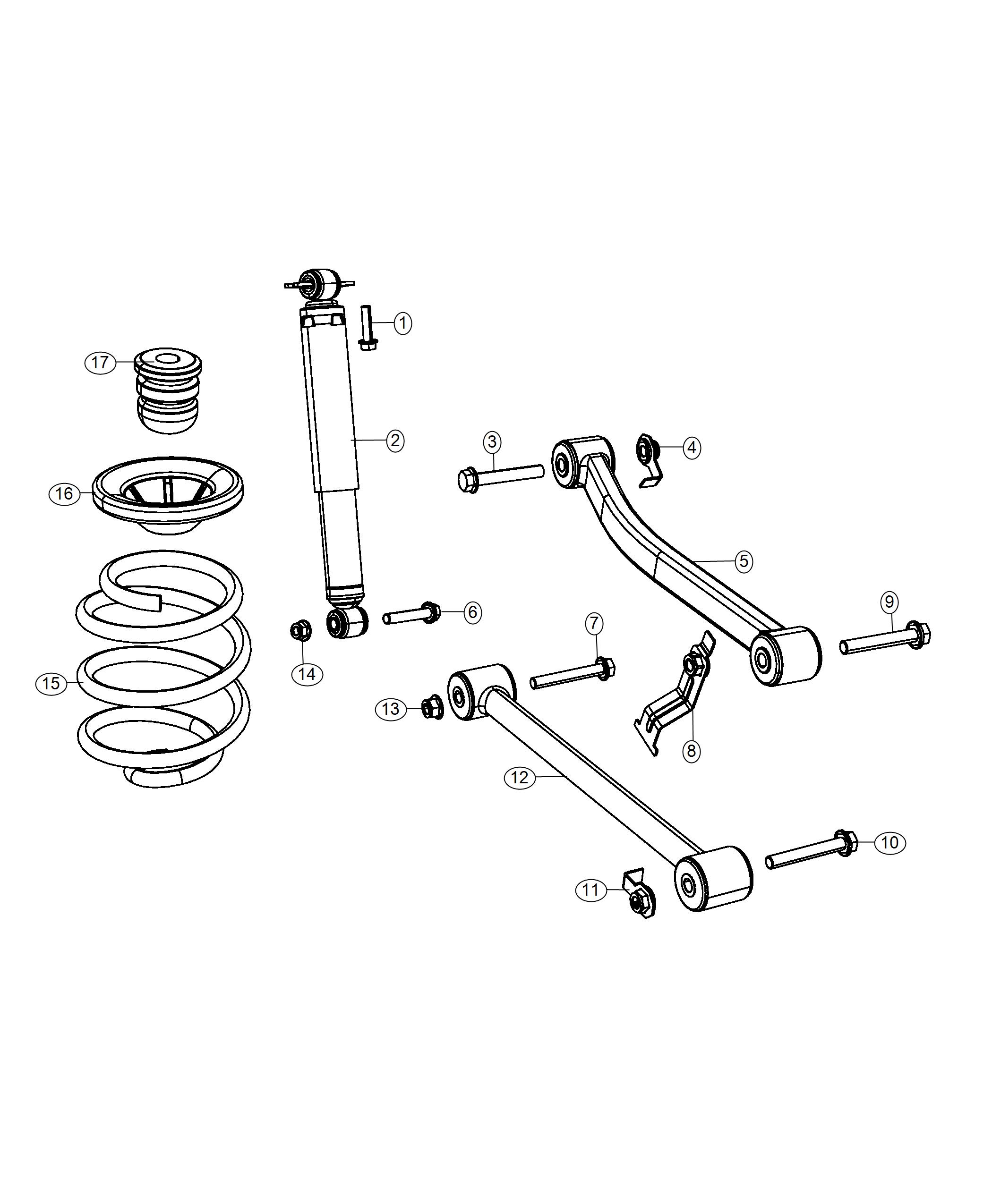 Diagram Suspension, Rear. for your 2001 Chrysler 300  M 