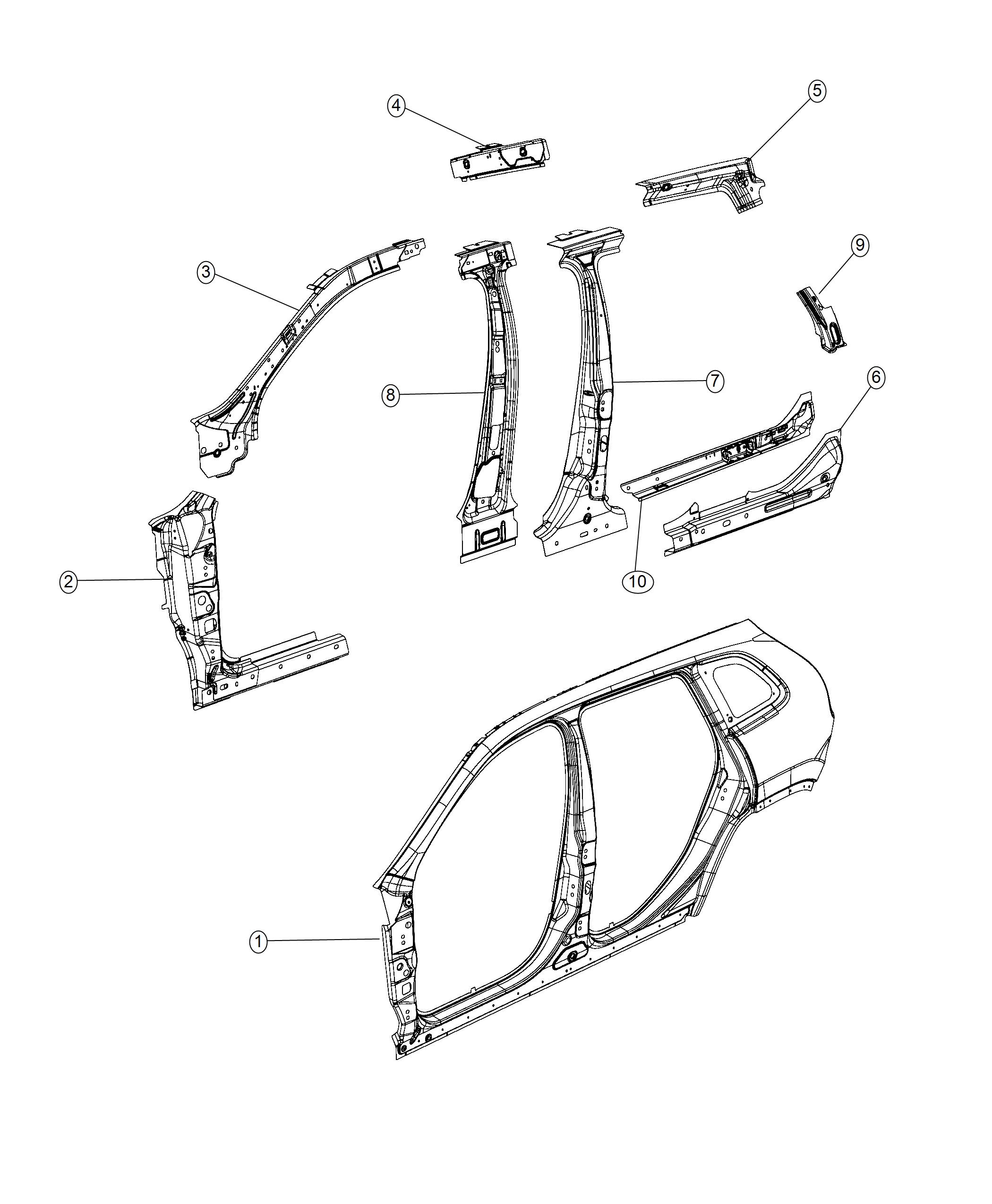 Diagram Aperture Panel. for your Chrysler 300  M