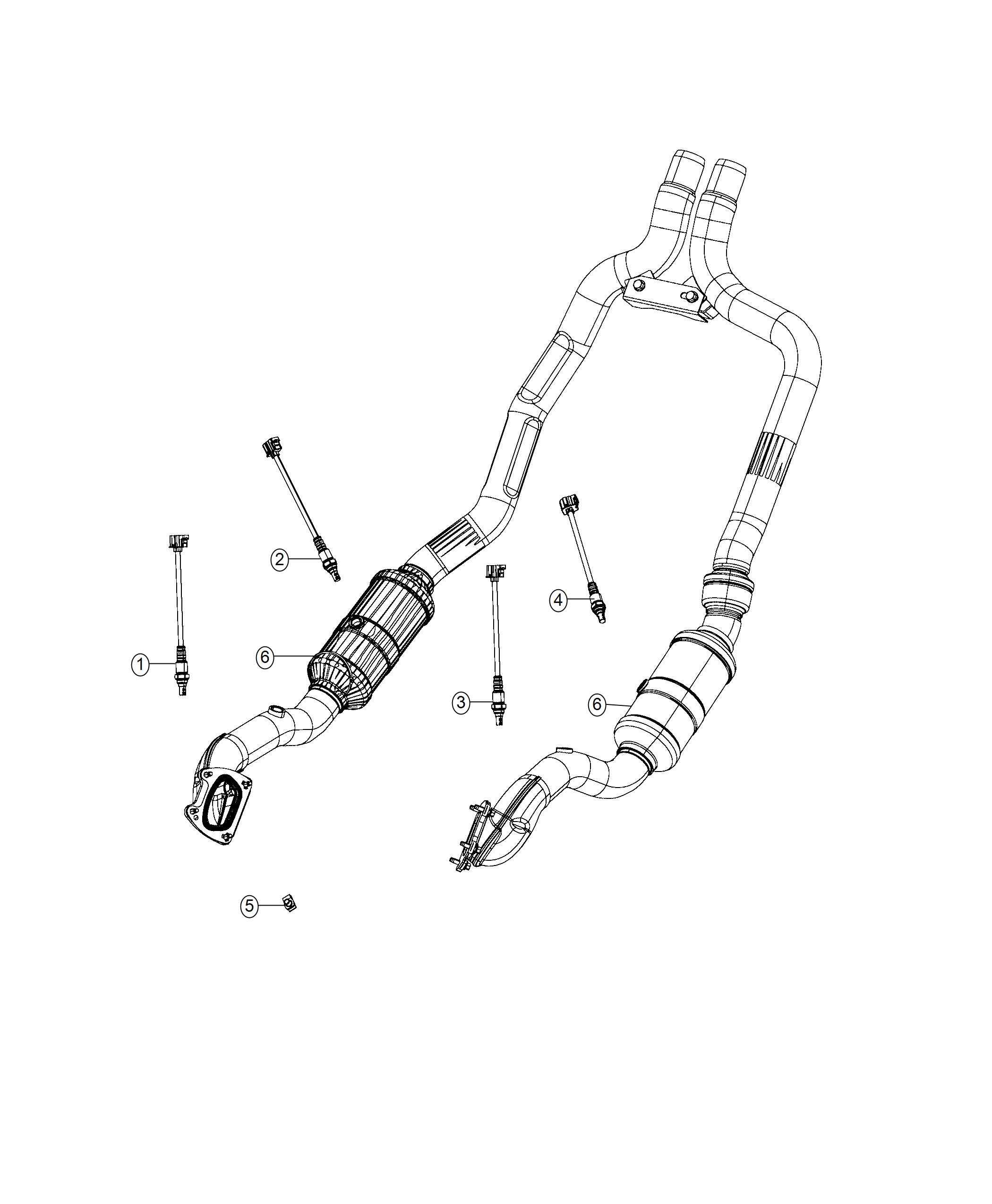 Diagram Sensors, Oxygen. for your 2002 Chrysler 300  M 