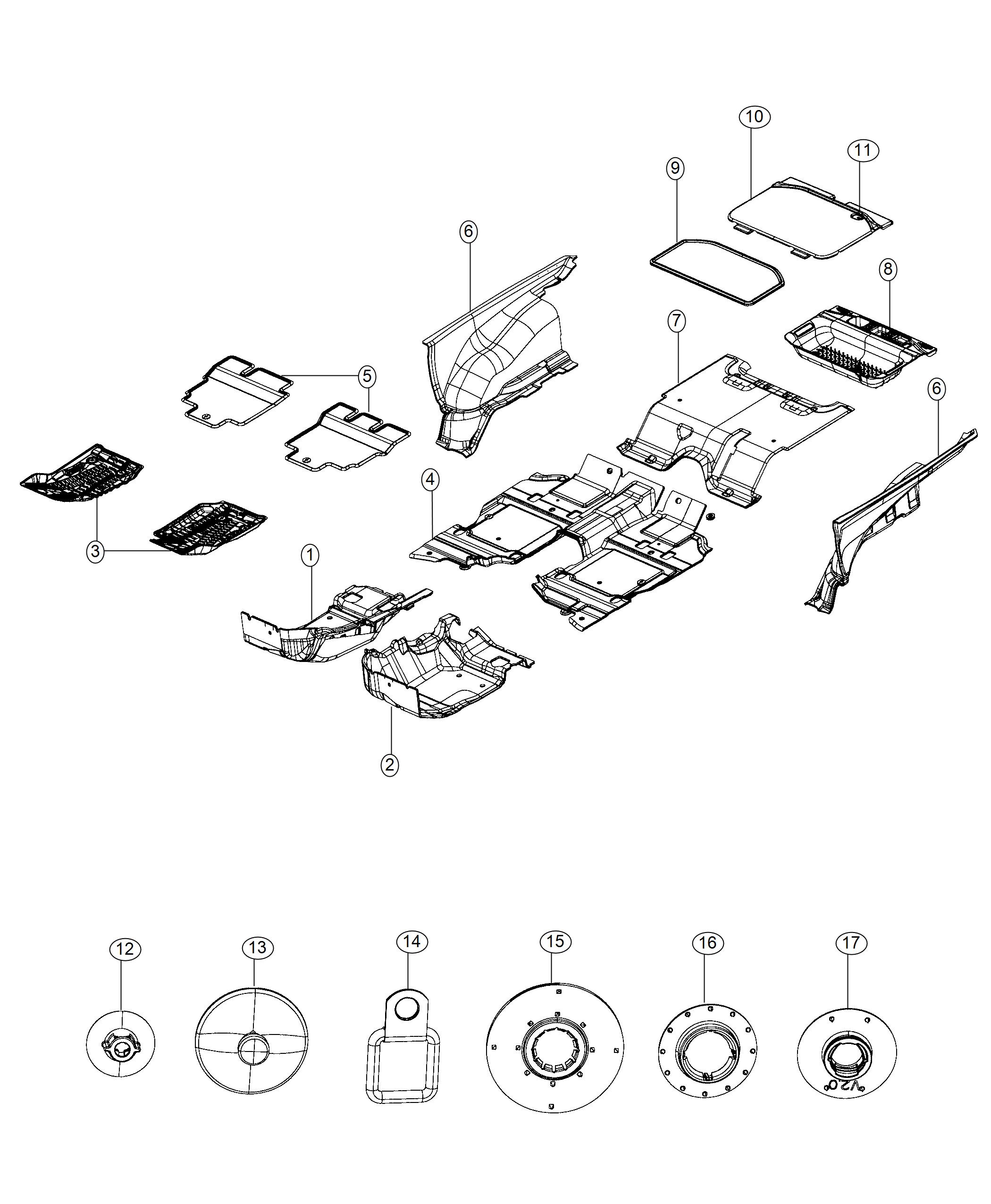 Diagram Carpet. for your 2000 Chrysler 300  M 