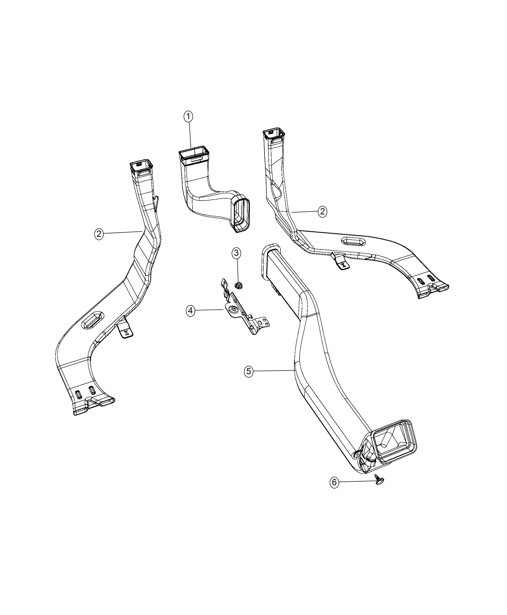 Diagram Ducts Rear. for your Chrysler 300  M