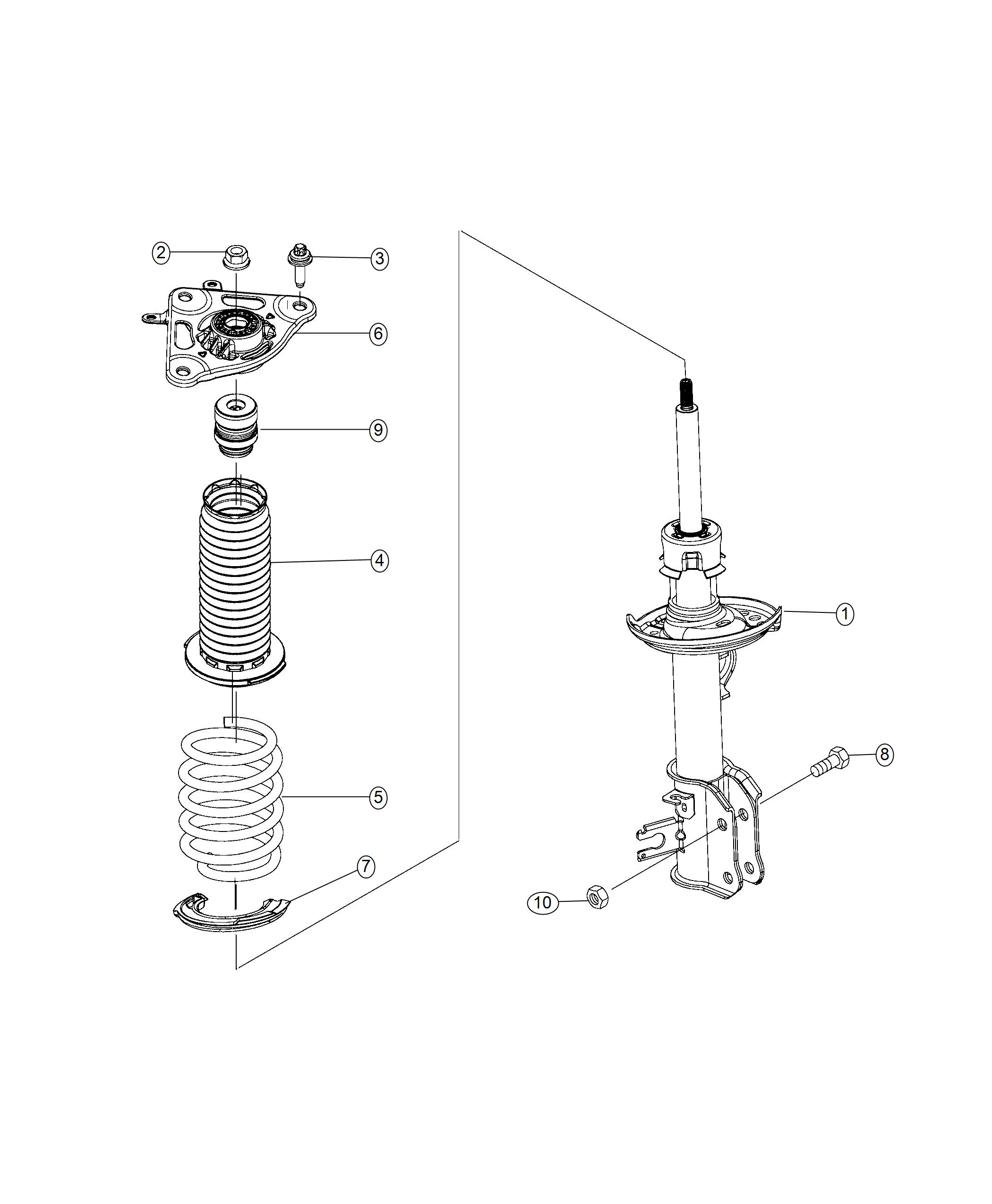 Diagram Suspension, Rear 4x4. for your 2002 Chrysler 300  M 